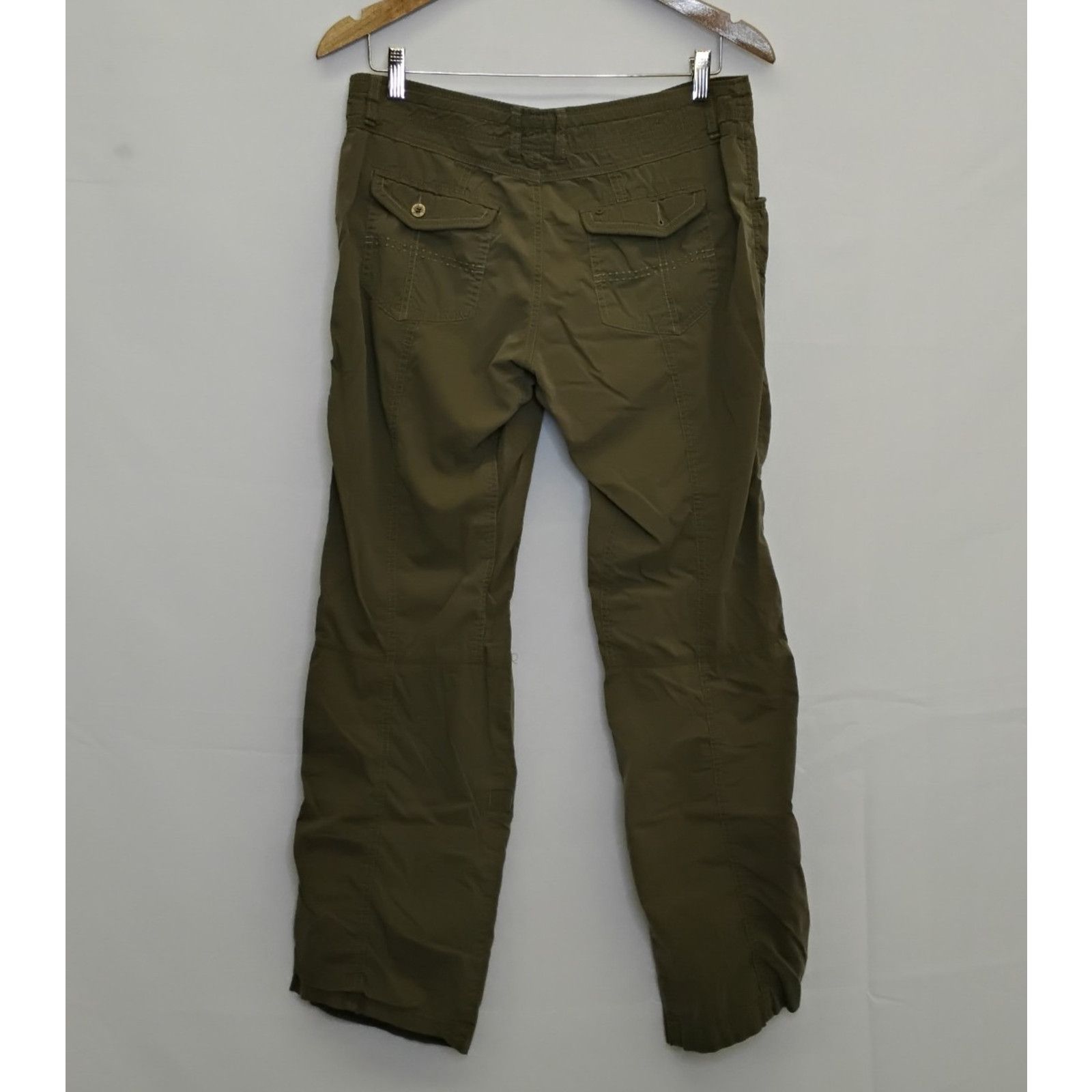 Kuhl Kuhl Hiking Pants Women's 10 (31x31) Army Green Rouching Size 32" / US 10 / IT 46 - 3 Thumbnail