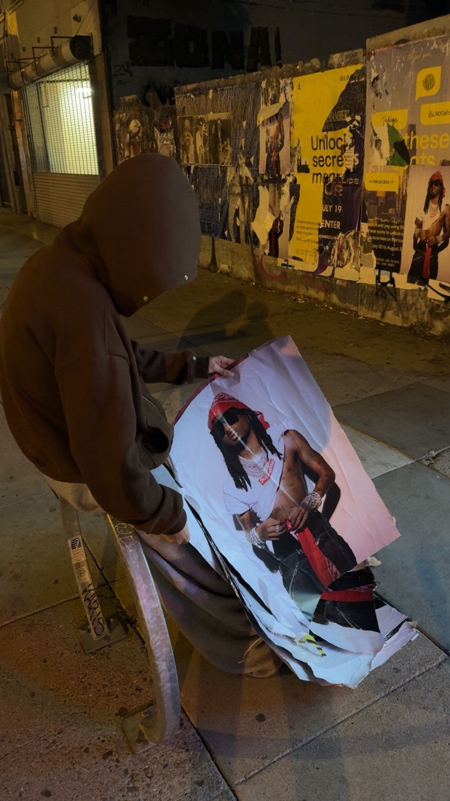 Supreme Playboi Carti Supreme Poster 2025 (Original) Rare Collectors Size ONE SIZE - 2 Thumbnail
