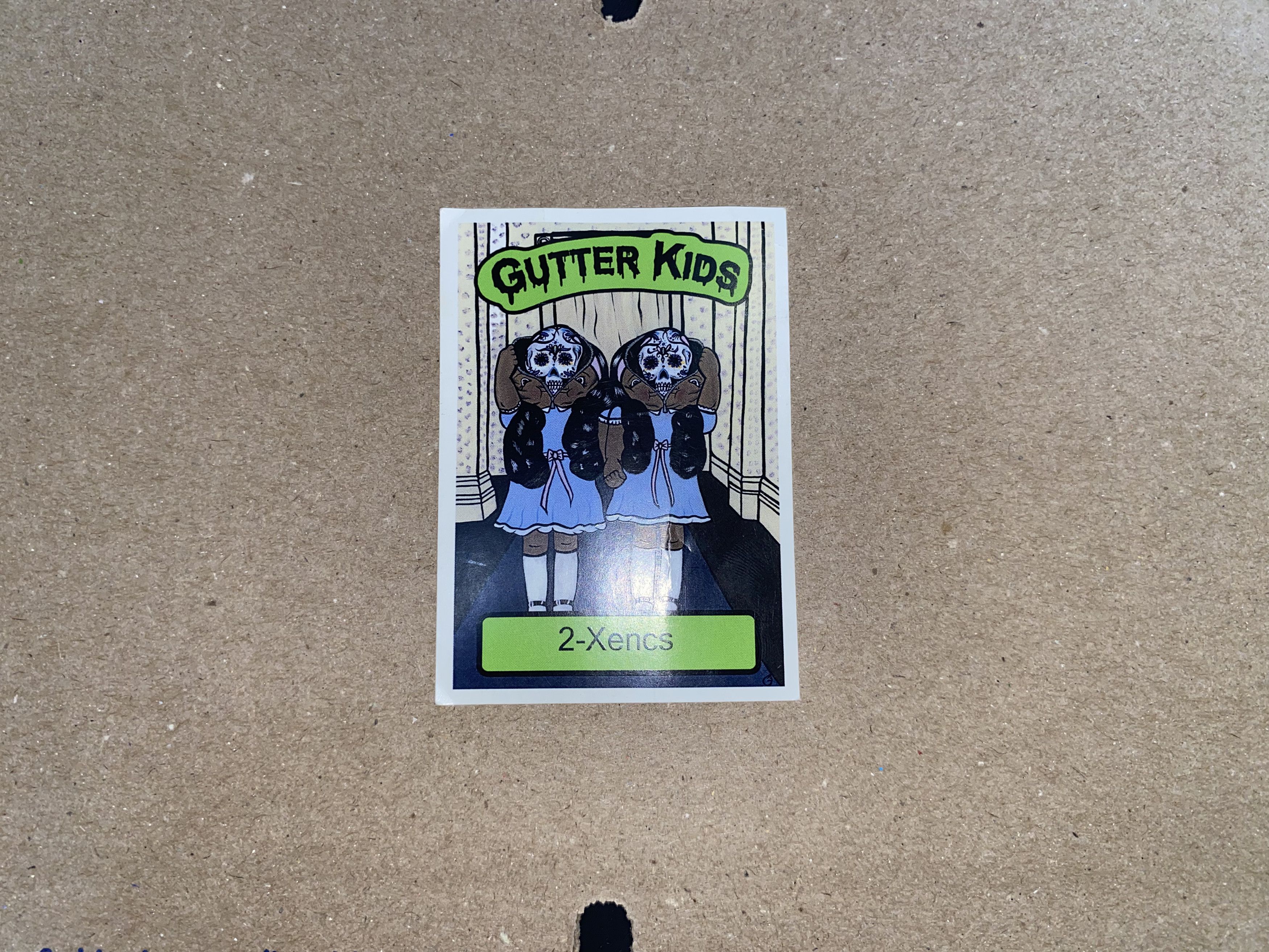 Other Gutter Kids 2-Xencs baseball card pop art Garbage Pail Kid! Size ONE SIZE - 1 Thumbnail