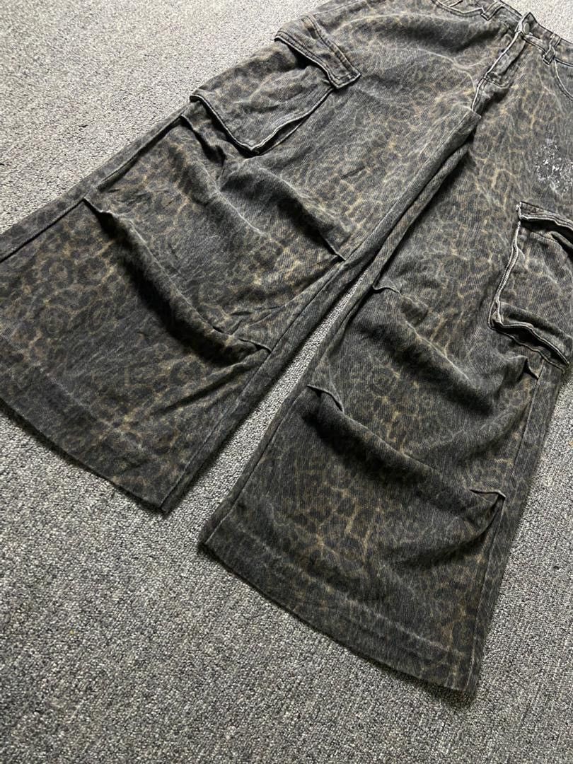 Japanese Brand DAZY Brand Wide Leg Leopard Cargo Pants (185) Size 28" / US 6 / IT 42 - 18 Thumbnail