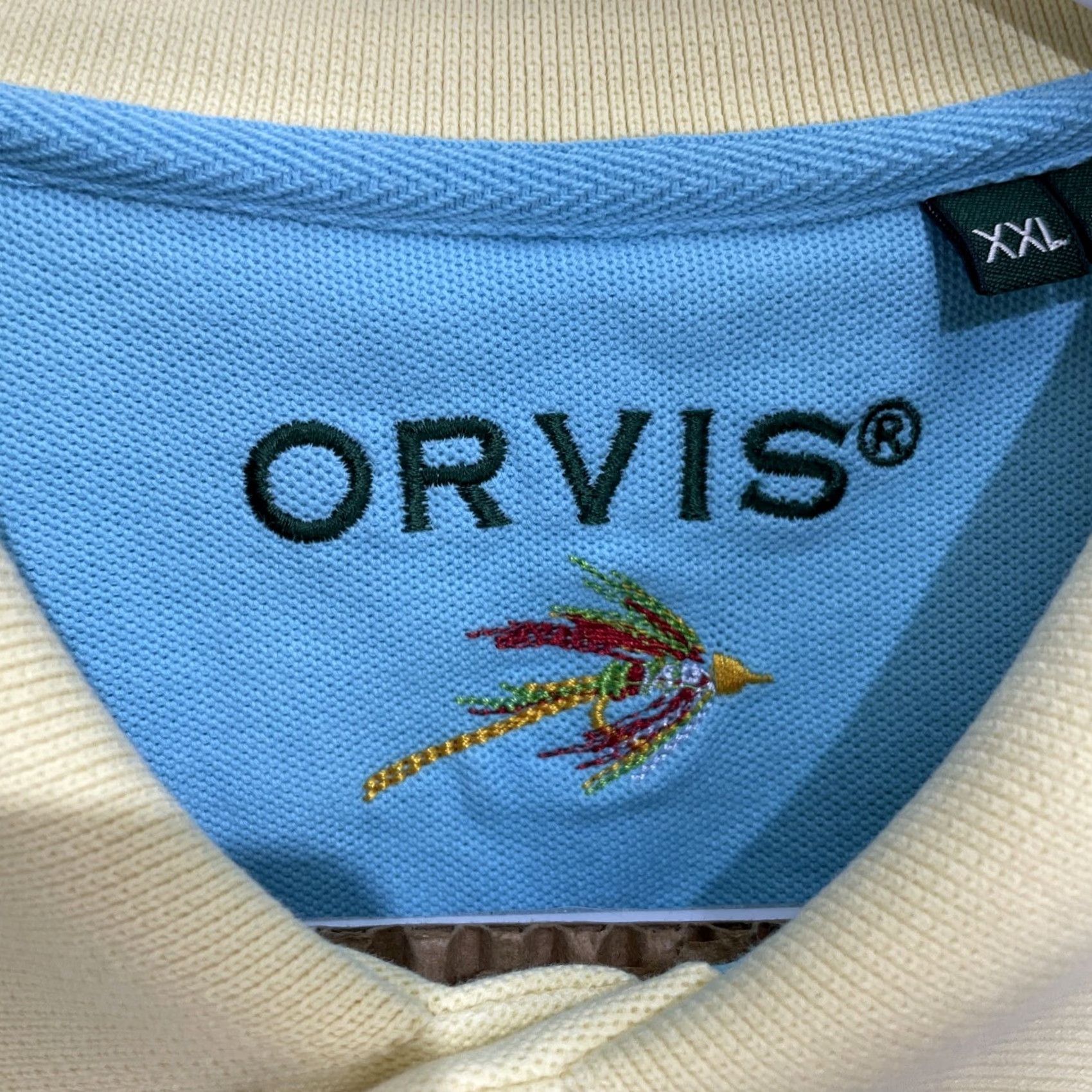 Orvis Orvis Polo Shirt Men's 2XL Yellow Short Sleeve Golf Heavyweight Outdoor Size US XXL / EU 58 / 5 - 2 Thumbnail
