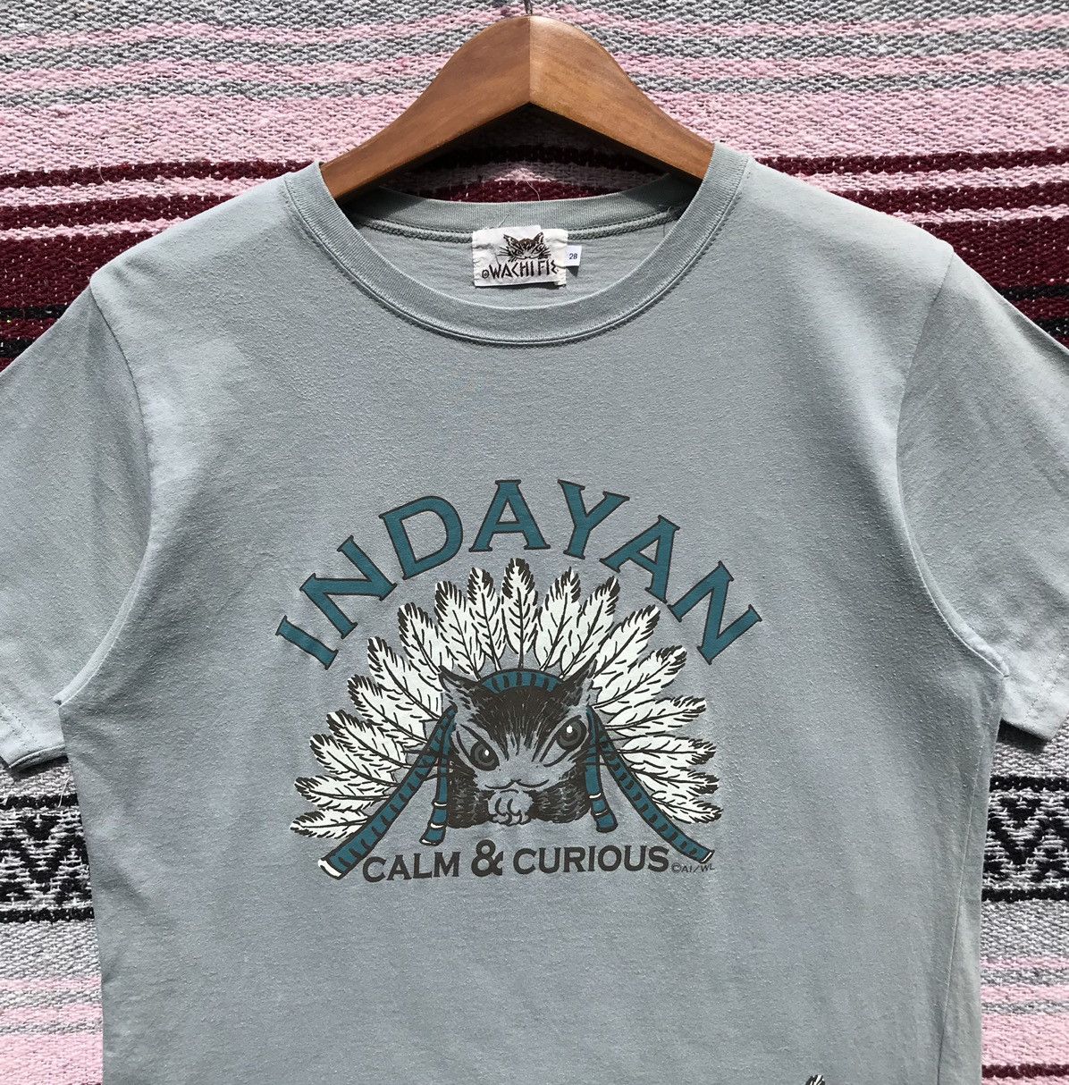 Japanese Brand × Vintage Vintage Wachifield Cat Indayan Tee Wachifield Size US S / EU 44-46 / 1 - 6 Thumbnail