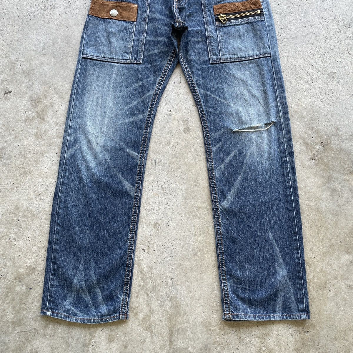 Edwin Vintage Edwin Denim Faded Distressed Jeans Pants W32x31 Size US 32 / EU 48 - 5 Thumbnail