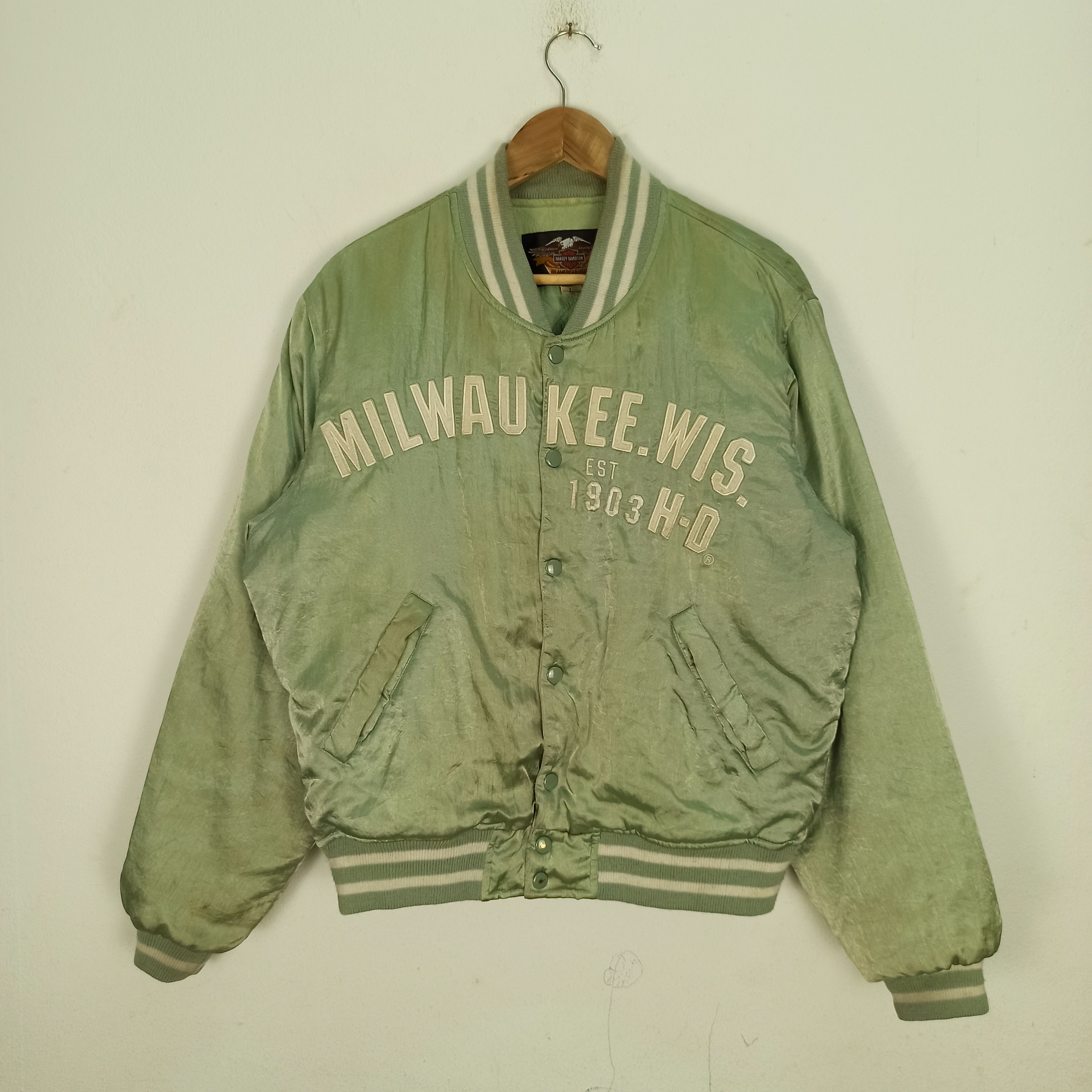 Harley Davidson VINTAGE HARLEY DAVIDSON MILWAUKEE.WIS BOMBER JACKET Size US L / EU 52-54 / 3 - 1 Thumbnail