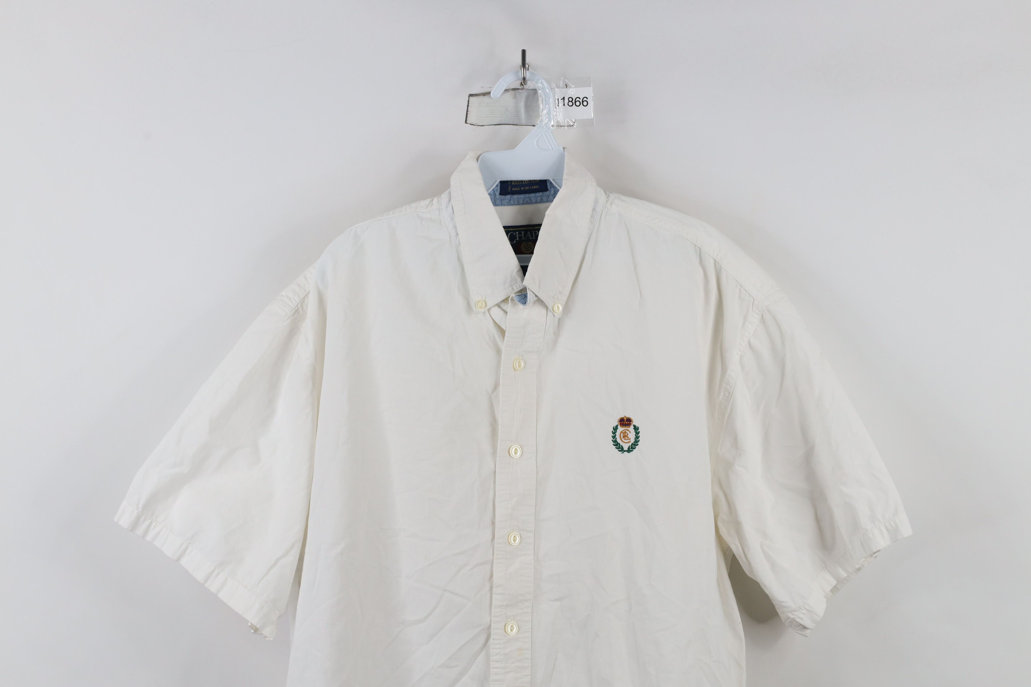 Ralph Lauren × Vintage Vintage 90s Chaps Ralph Lauren Short Sleeve Button Shirt Size US L / EU 52-54 / 3 - 2 Thumbnail