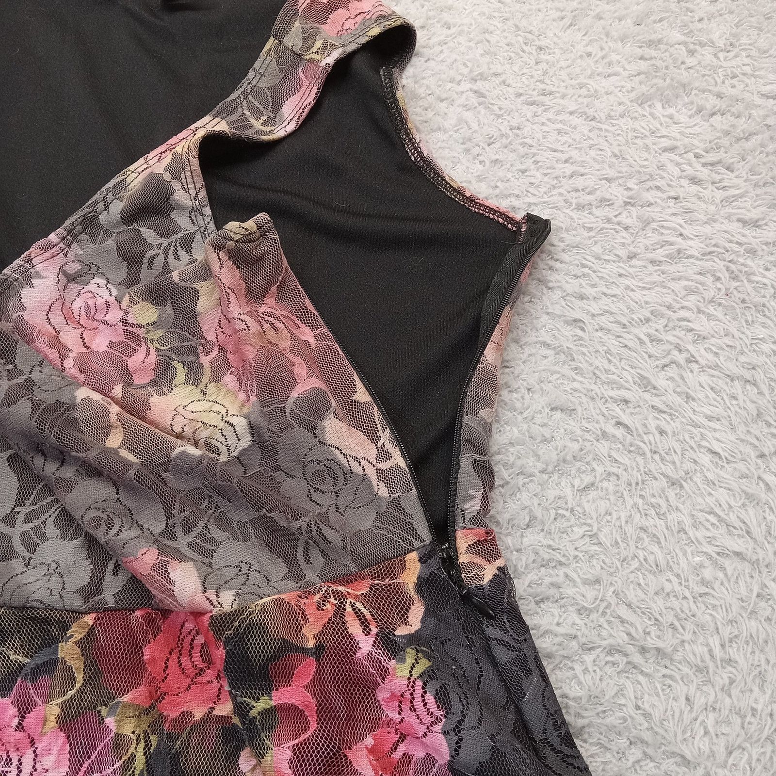 & Other Stories Hot Gal Dress M Women's Sleeveless Sheer Side Zip Floral Size M / US 6-8 / IT 42-44 - 5 Thumbnail
