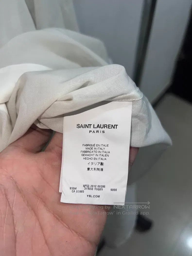 Saint Laurent Paris Saint Laurent Paris Bellows Organ Shirt i Size S / US 4 / IT 40 - 7 Thumbnail