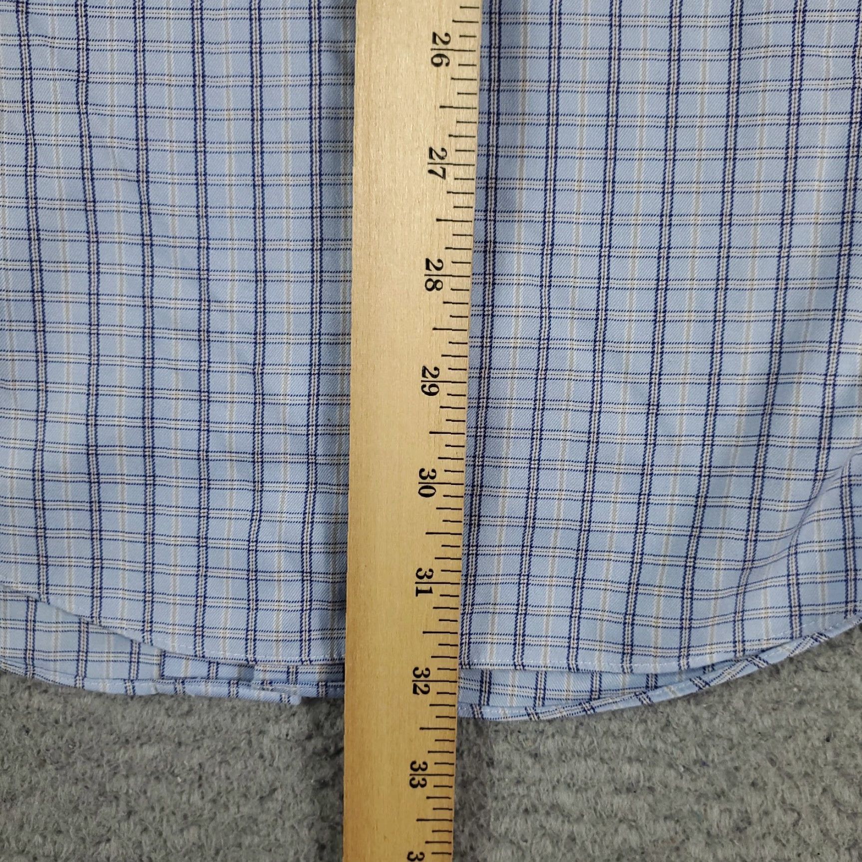 Brooks Brothers Brooks Brothers Dress Shirt Mens Size 15.5 Blue Plaid Long Sleeve Button Up Casual Size 40R - 4 Thumbnail