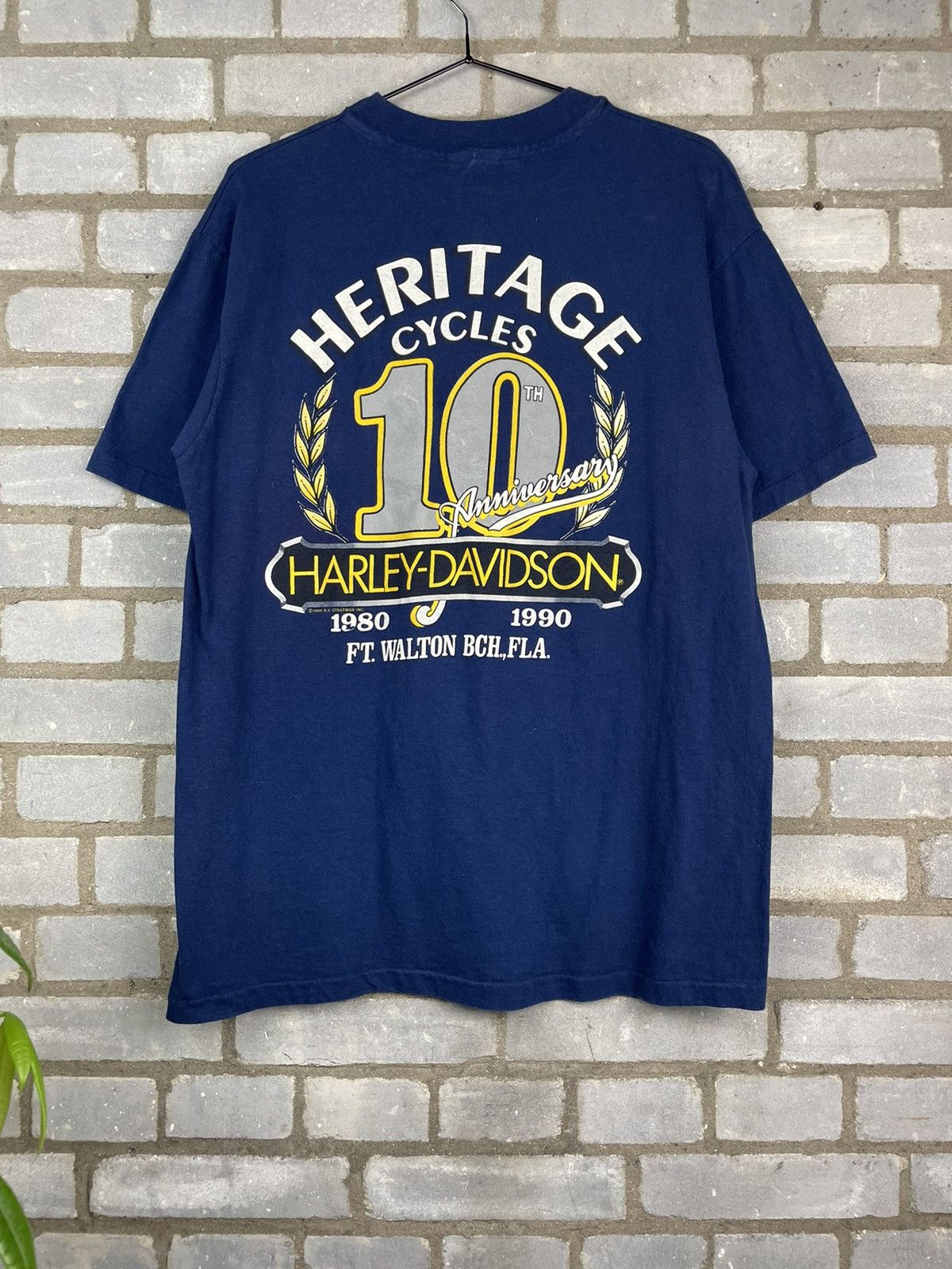 Harley Davidson × Vintage Harley Davidson 3D emblem 80’s Made in USA vintage T-shirt Size US L / EU 52-54 / 3 - 4 Thumbnail