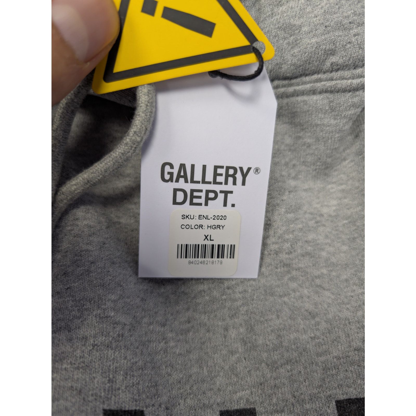 Gallery Dept. o1rshd1 Center Logo-Print Hoodie in Heather Grey Size US XL / EU 56 / 4 - 20 Thumbnail