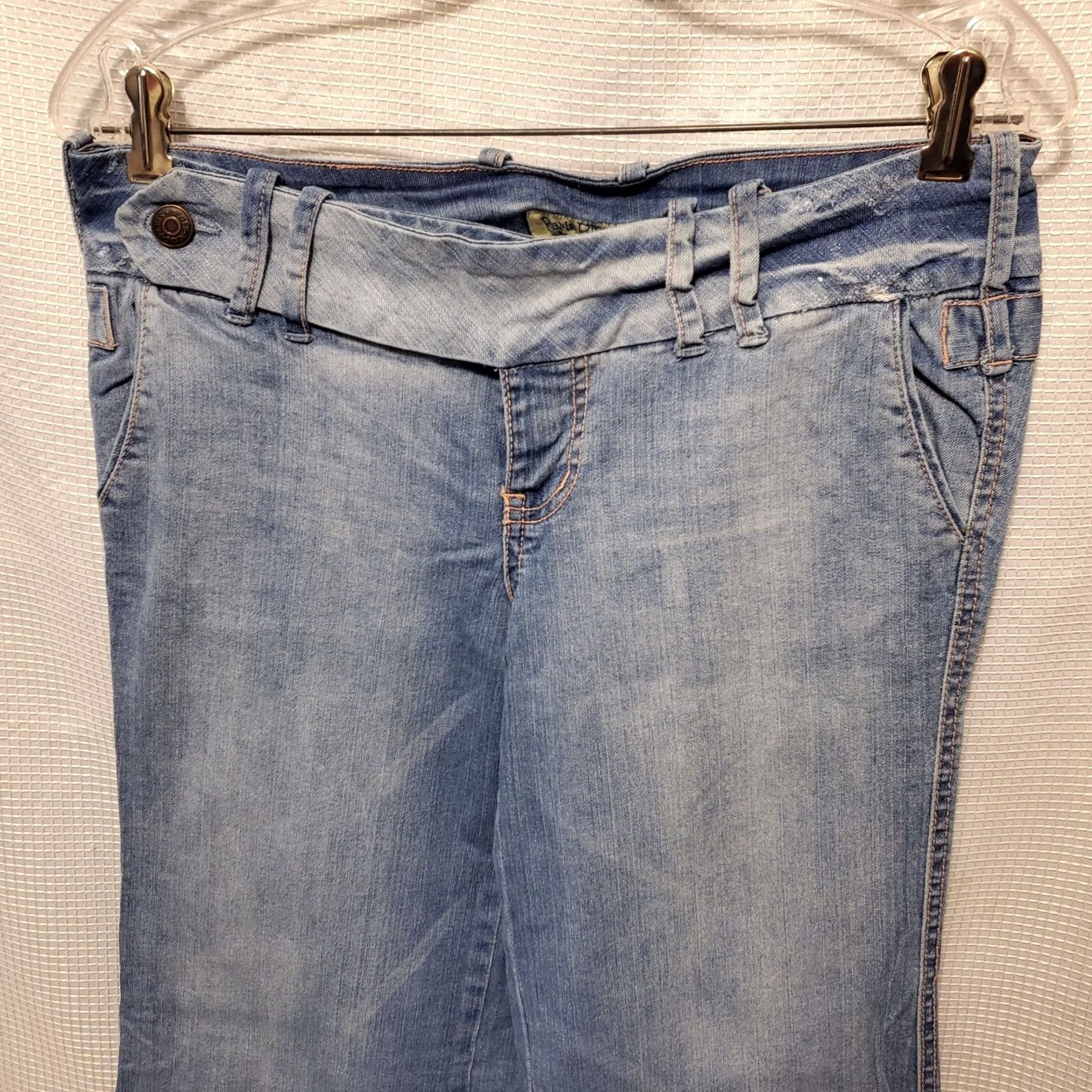 Vintage VINTAGE Paris Blues Jeans Y2K 90s light wash button fly 100% cotton Faded Flare Size 34" / US 12 / IT 48 - 7 Thumbnail