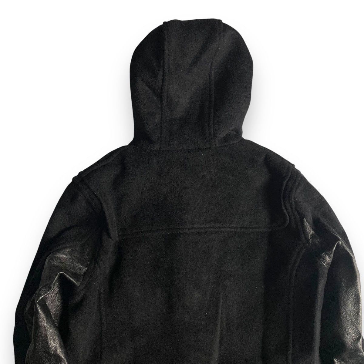 Jun Takahashi 🇯🇵 JUN MEN PUNK GOTHIC WOOL + LEATHER DUFFLE JACKET Size US M / EU 48-50 / 2 - 6 Thumbnail