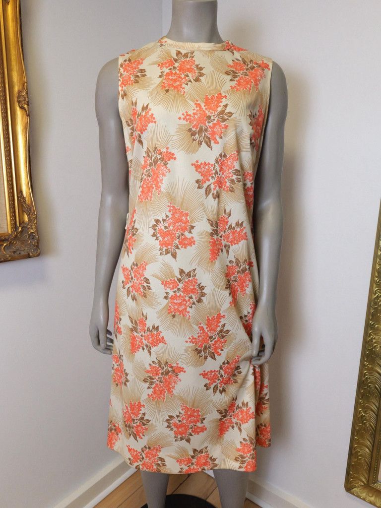 Vintage 1970’s Vintage Women’s Shift Dress With Matching Jacket Set Size M / US 6-8 / IT 42-44 - 2 Thumbnail