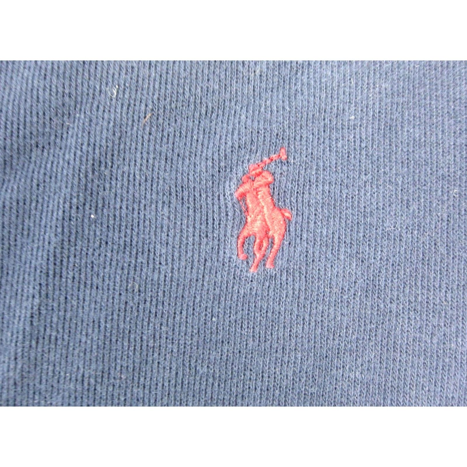 Polo Ralph Lauren Polo Ralph Lauren Sweatshirt Adult XL Blue Red Pony Estate Rib Mens 90s 1/4 Zip Mock Neck Zip Front Polo Brand Logo Size US XL / EU 56 / 4 - 4 Thumbnail