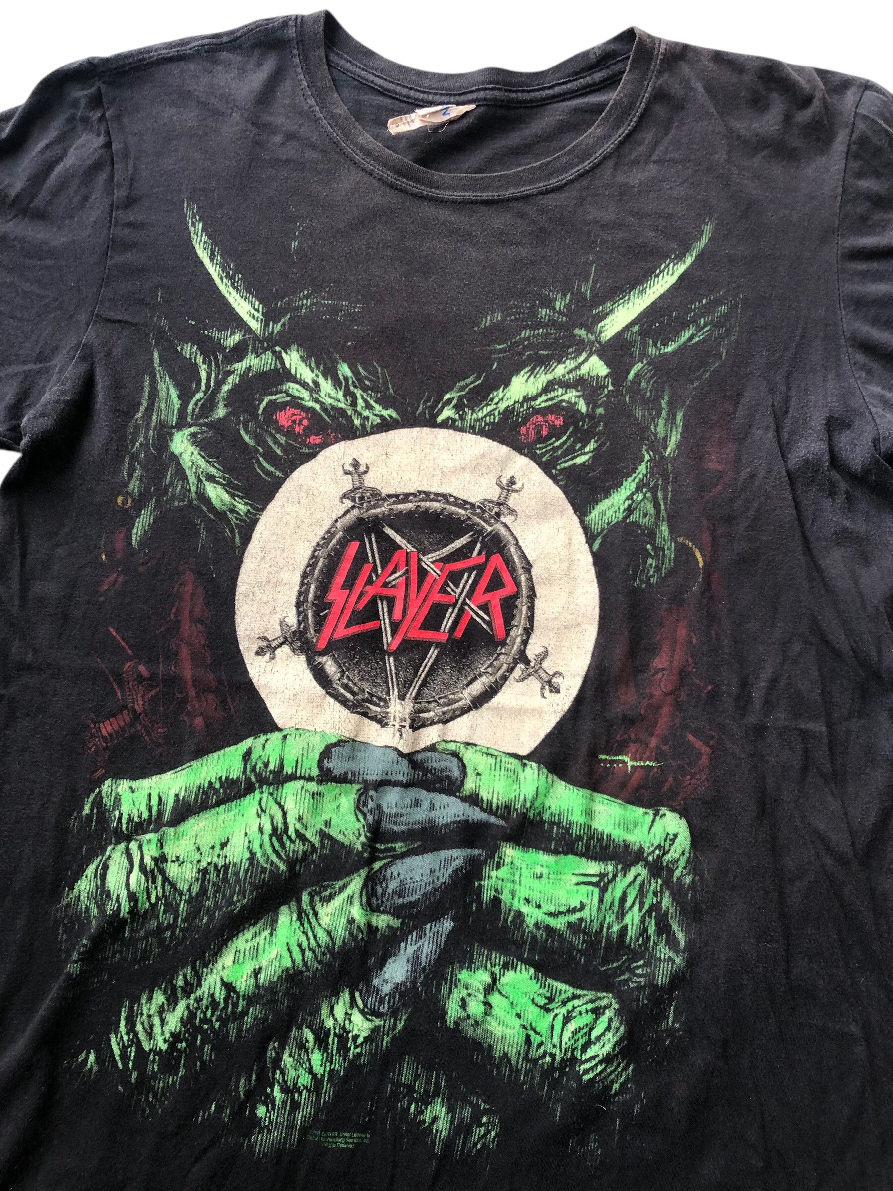Band Tees 🔥Vtg Y2K SLAYER Def Jam Recording Band Metal Grind T-Shirt Size US L / EU 52-54 / 3 - 3 Thumbnail