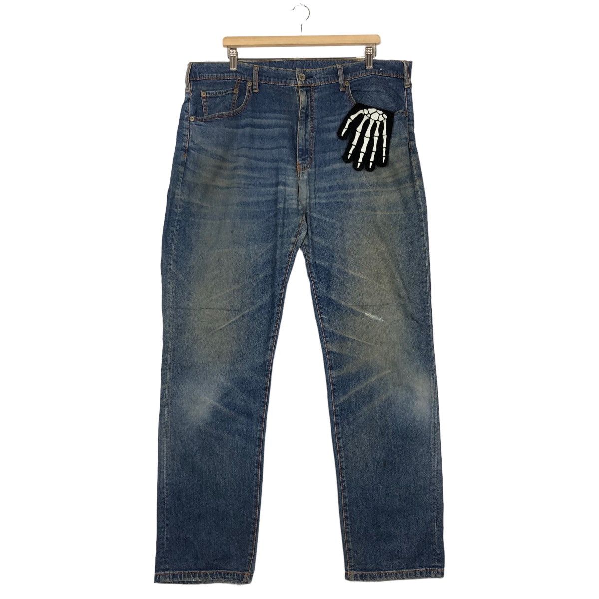 Japanese Brand 🔥VINTAGE DISTRESSED DENIM JEANS JAPAN INSPIRE ISSEY MIYAKE Size US 40 / EU 56 - 2 Thumbnail