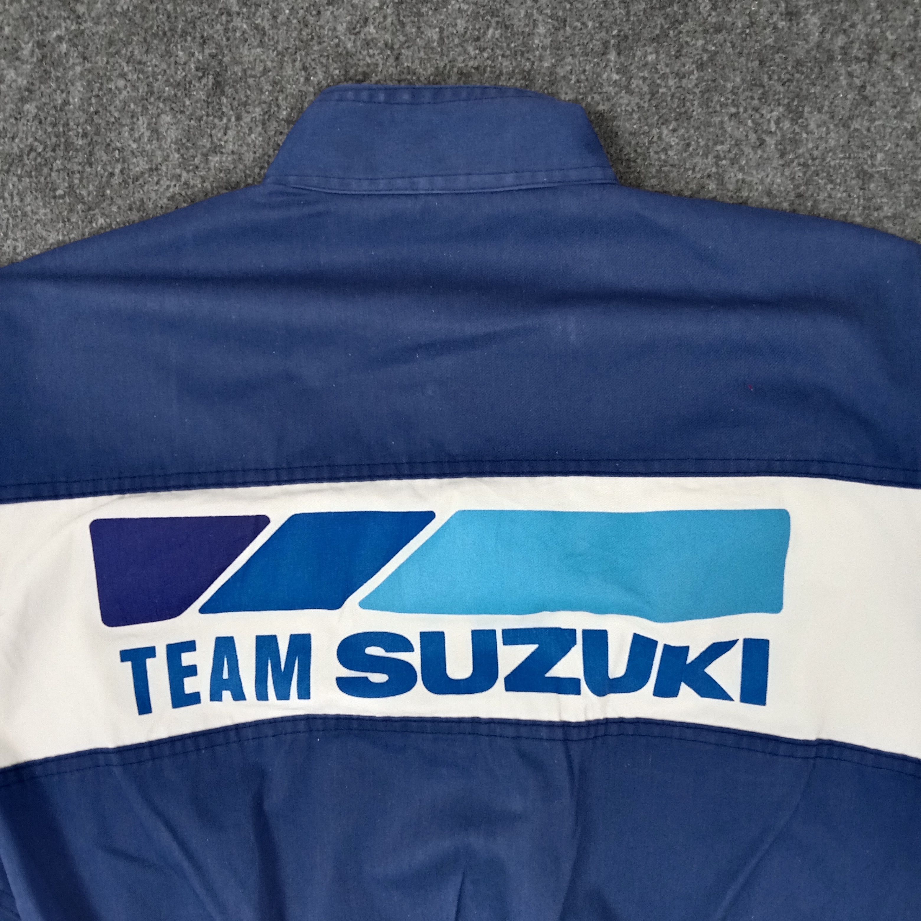 Japanese Brand × Vintage Team Suzuki Japanese Racing Workwear Coverall Jacket Size US M / EU 48-50 / 2 - 3 Thumbnail