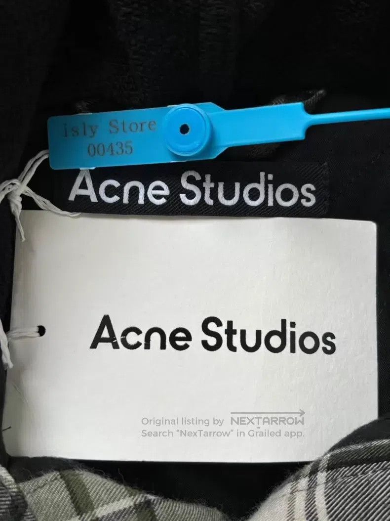 Acne Studios Acne Studios Face Expression Fake Two-Piece Plaid Print Ho Size US XXS / EU 40 - 4 Thumbnail