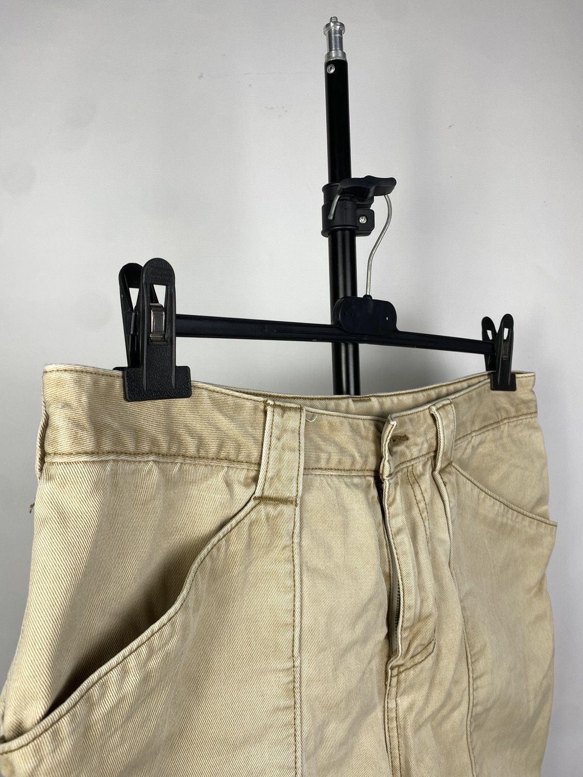 Carhartt Vintage 90s Outdoor Patagonia Beige denim shorts Size US 31 - 5 Thumbnail
