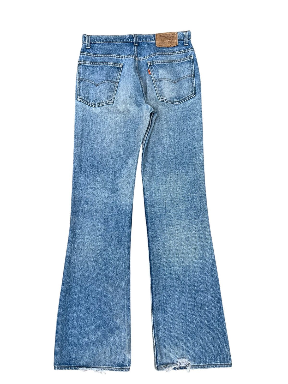 Levi's VTG 80s Levi’s 517 Orange Tag Aging Mud Denim Flare Jeans Size US 31 - 14 Thumbnail