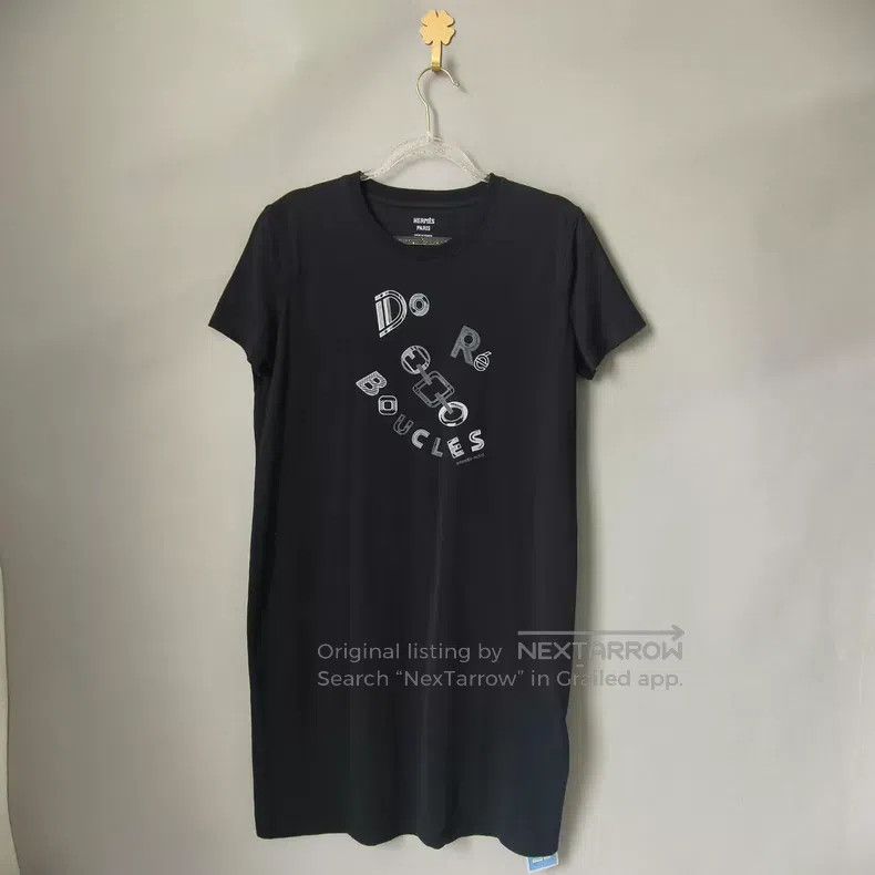 Hermes Hermes Letter Printed Crew Neck Short Sleeve Dress Size XS / US 0-2 / IT 36-38 - 1 Thumbnail