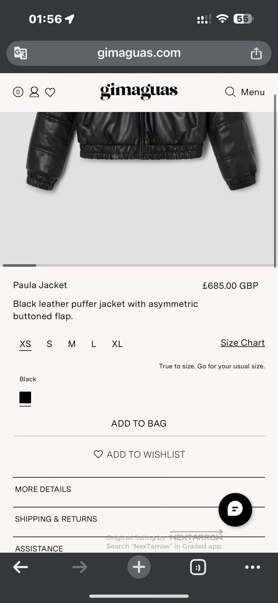 Japanese Brand Gimaguas Black Puffer Jacket. Size US S / EU 44-46 / 1 - 8 Thumbnail