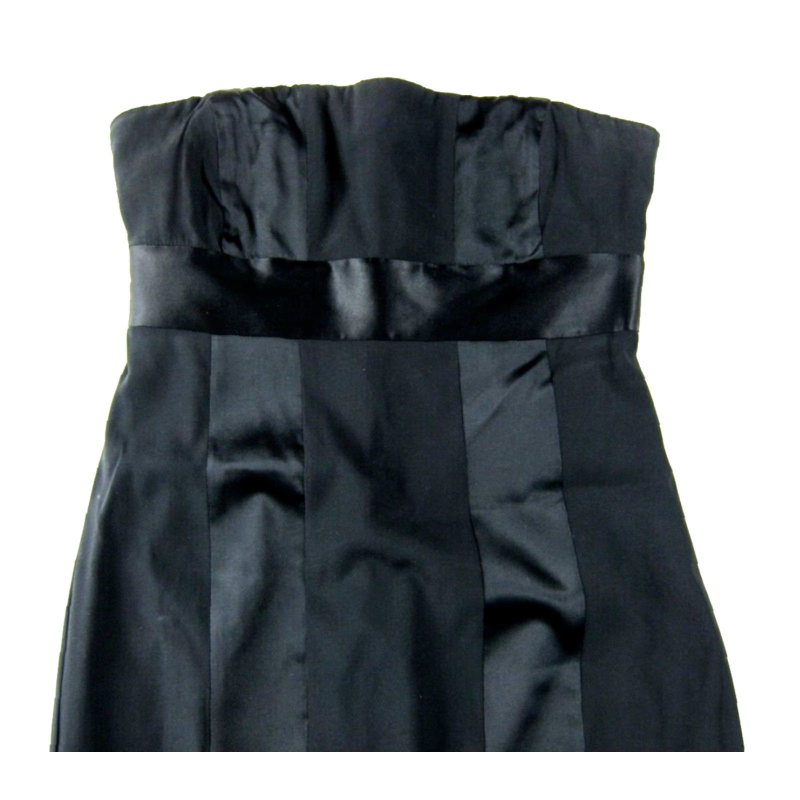 Express Express Silk Classic Black Strapless Sheath Dress - Express Design Studio - Party Cocktail 0 Women Size XS / US 0-2 / IT 36-38 - 4 Thumbnail