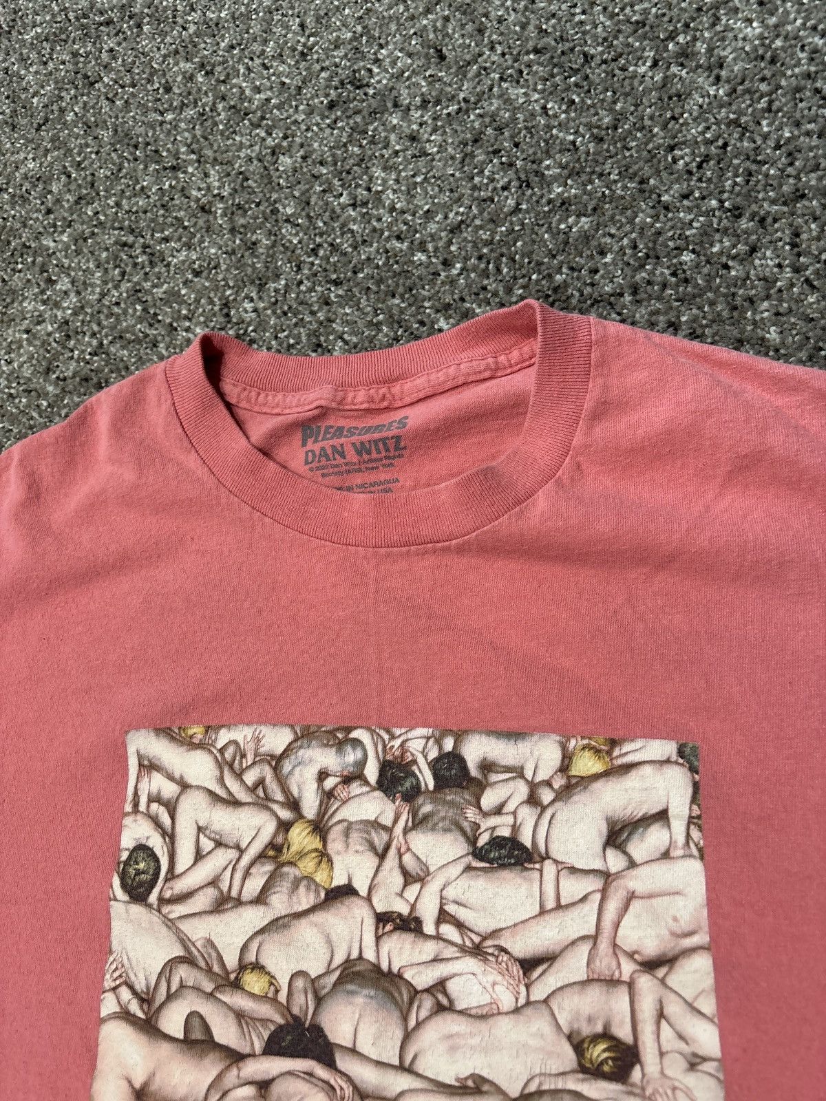 Pleasures Pleasures x Dan witz pink shirt Size US XL / EU 56 / 4 - 4 Thumbnail