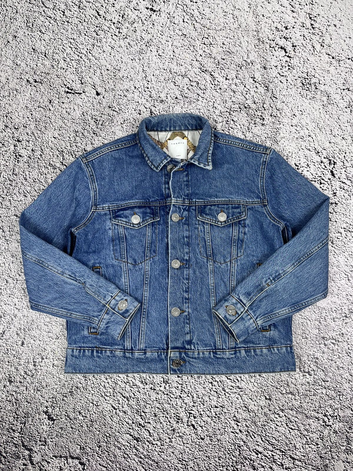 Sandro SANDRO Sandro Victoire Denim Jacket Women's (EU) 36 Size M / US 6-8 / IT 42-44 - 8 Thumbnail