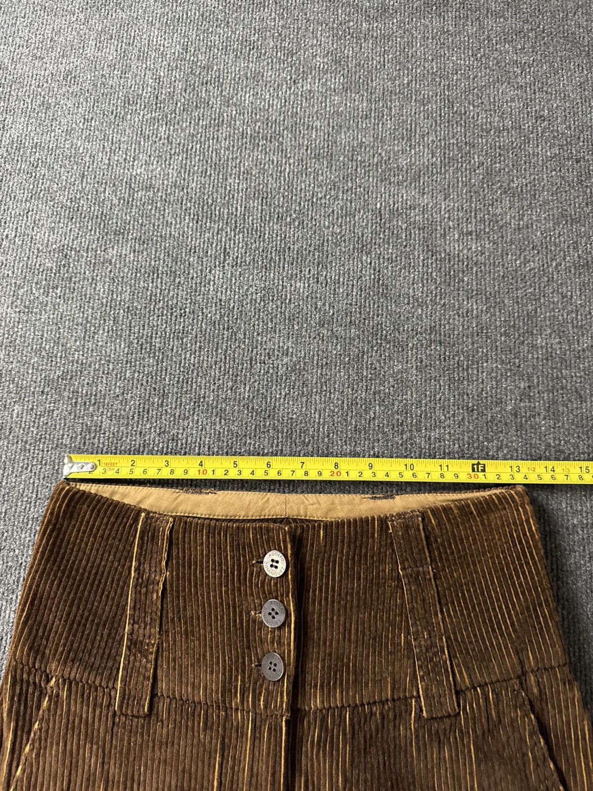 Adolfo Dominguez Adolfo Dominguez 00s Corduroy Wide Leg Pants High Rise Flare Size 25" / US 0 / IT 36 - 19 Thumbnail