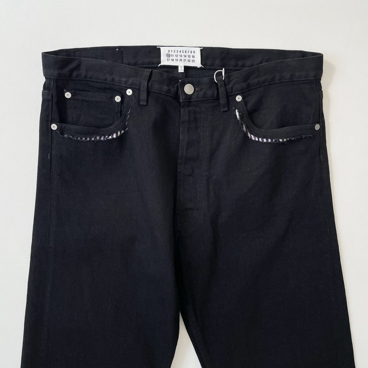 Maison Margiela A/W 19 ‘Cut Out Pockets’ Denim Jeans Size US 34 / EU 50 - 3 Thumbnail