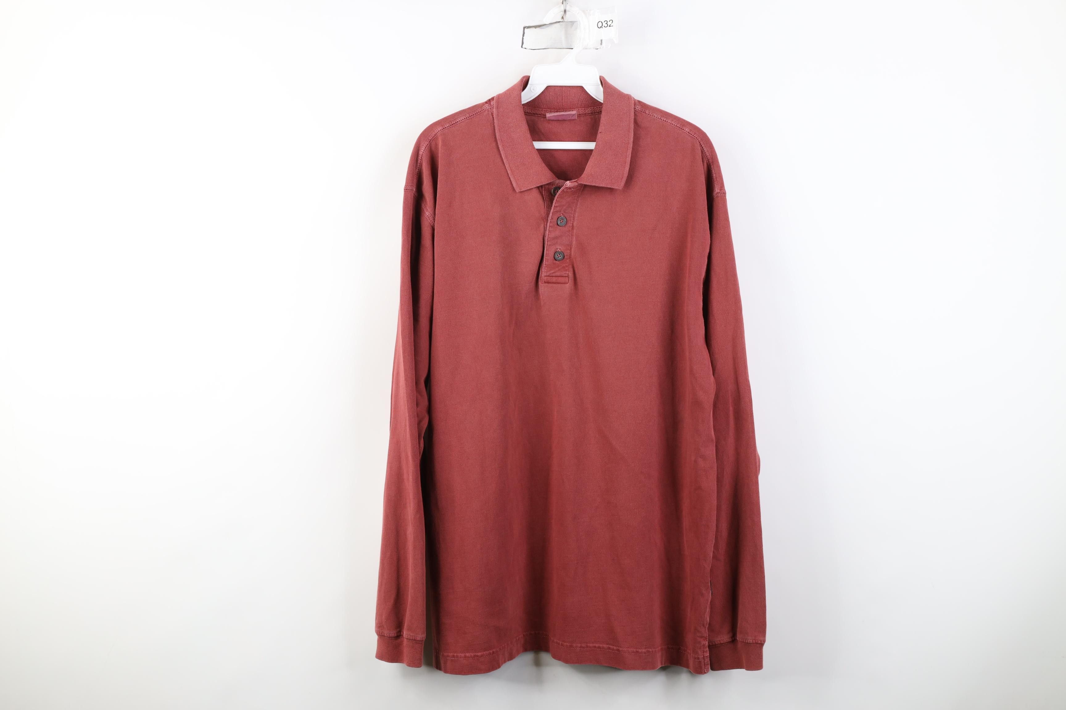 Woolrich Woolen Mills Vintage 90s Woolrich Stonewash Heavy Long Sleeve Rugby Polo Size US M / EU 48-50 / 2 - 1 Thumbnail