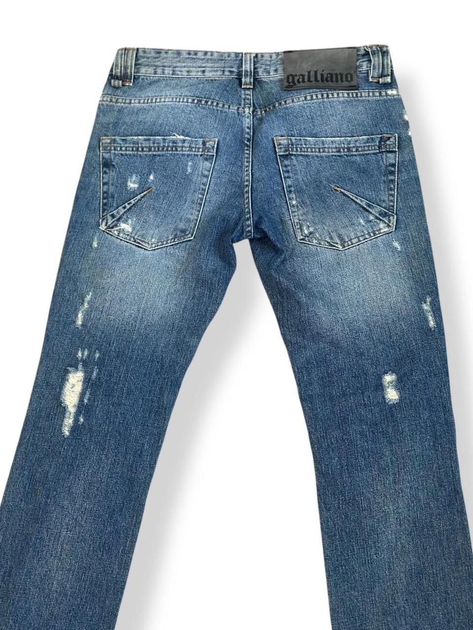 Vintage John Galliano Distressed Studded Denim