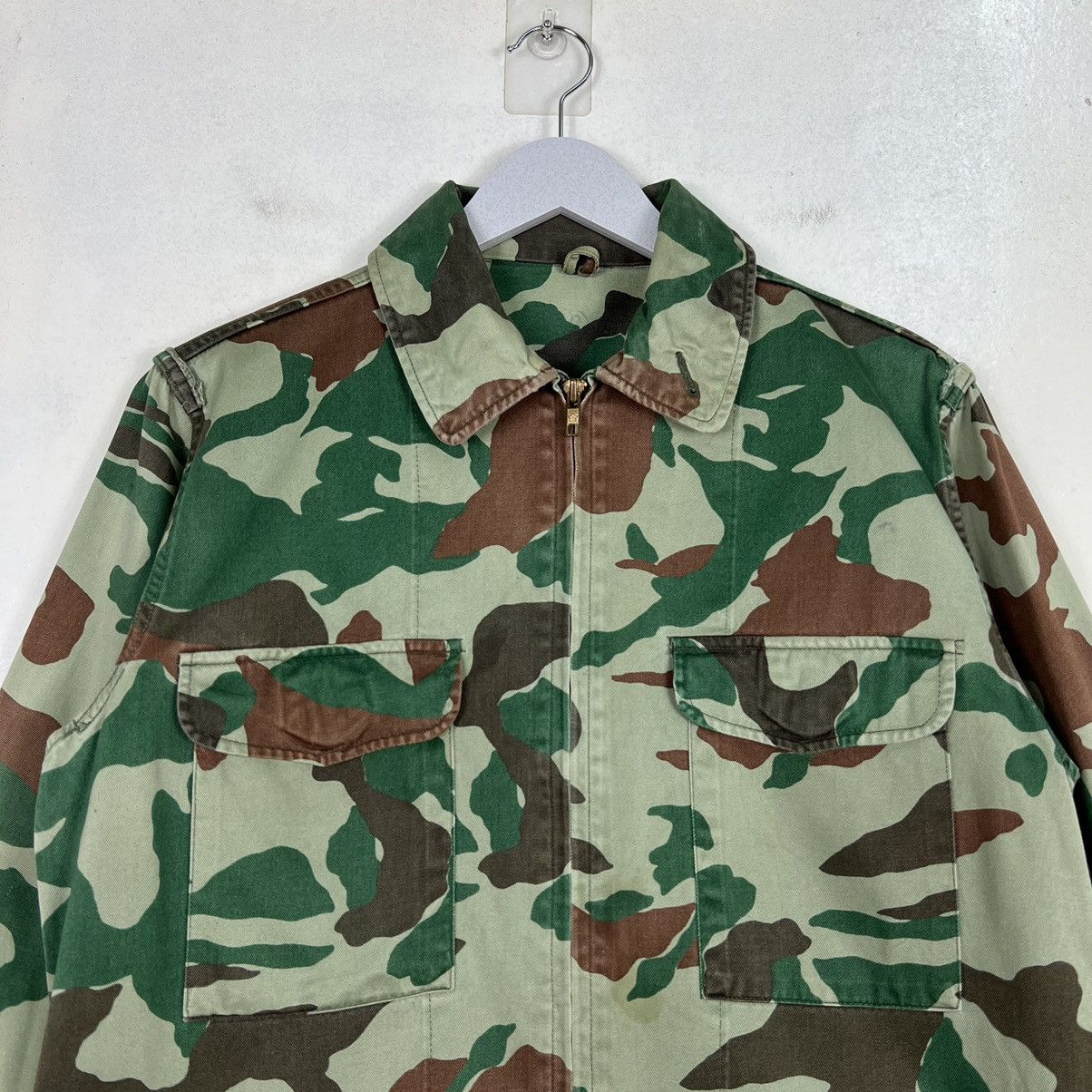 Japanese Brand 🔥 VINTAGE 1986 JAPANESE MILITARY WOODLAND CAMO SHIRT JACKET Size US M / EU 48-50 / 2 - 3 Thumbnail
