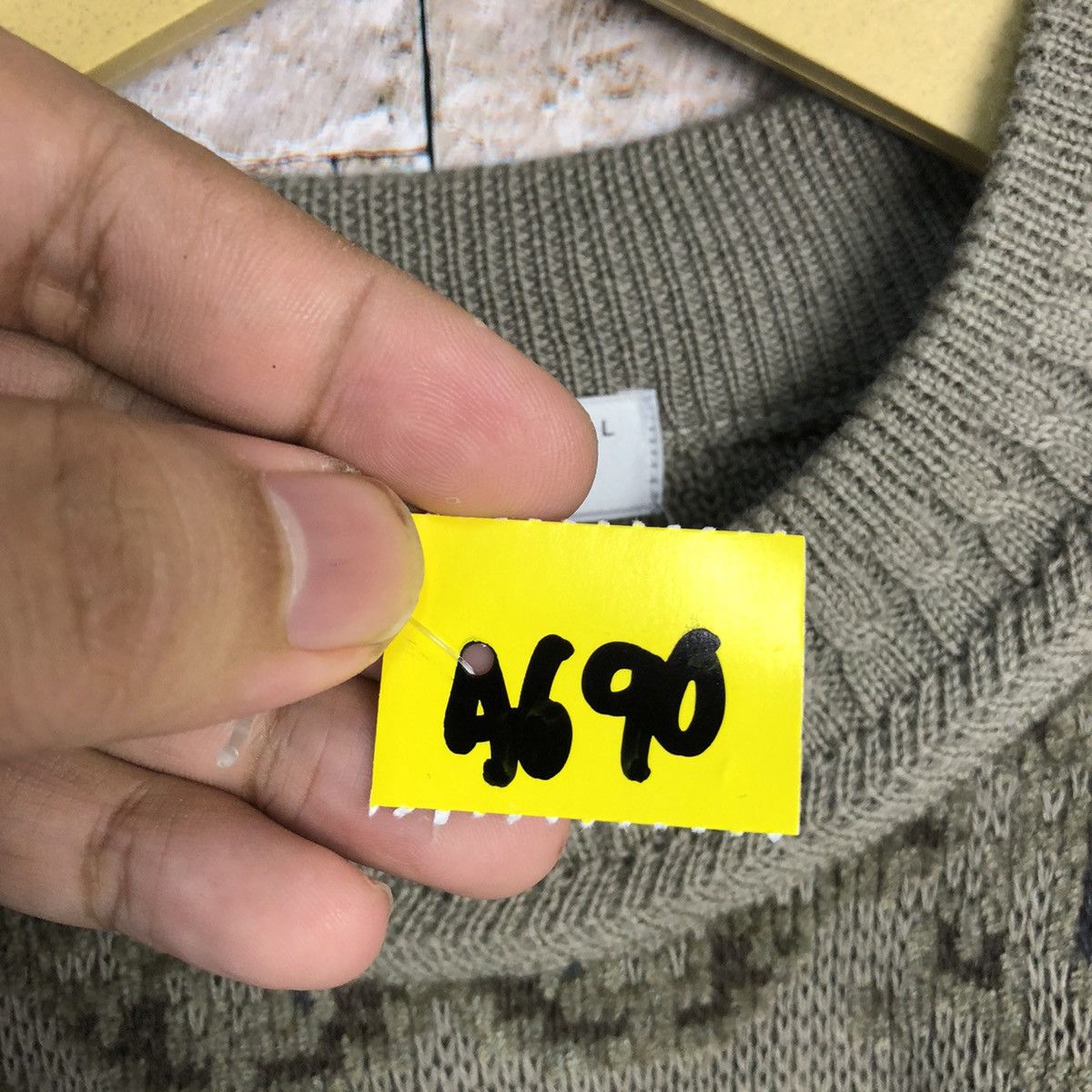 Homespun Knitwear Top Cream art vintage japan sweatshirt Knitwear #A690 Size M / US 6-8 / IT 42-44 - 10 Thumbnail