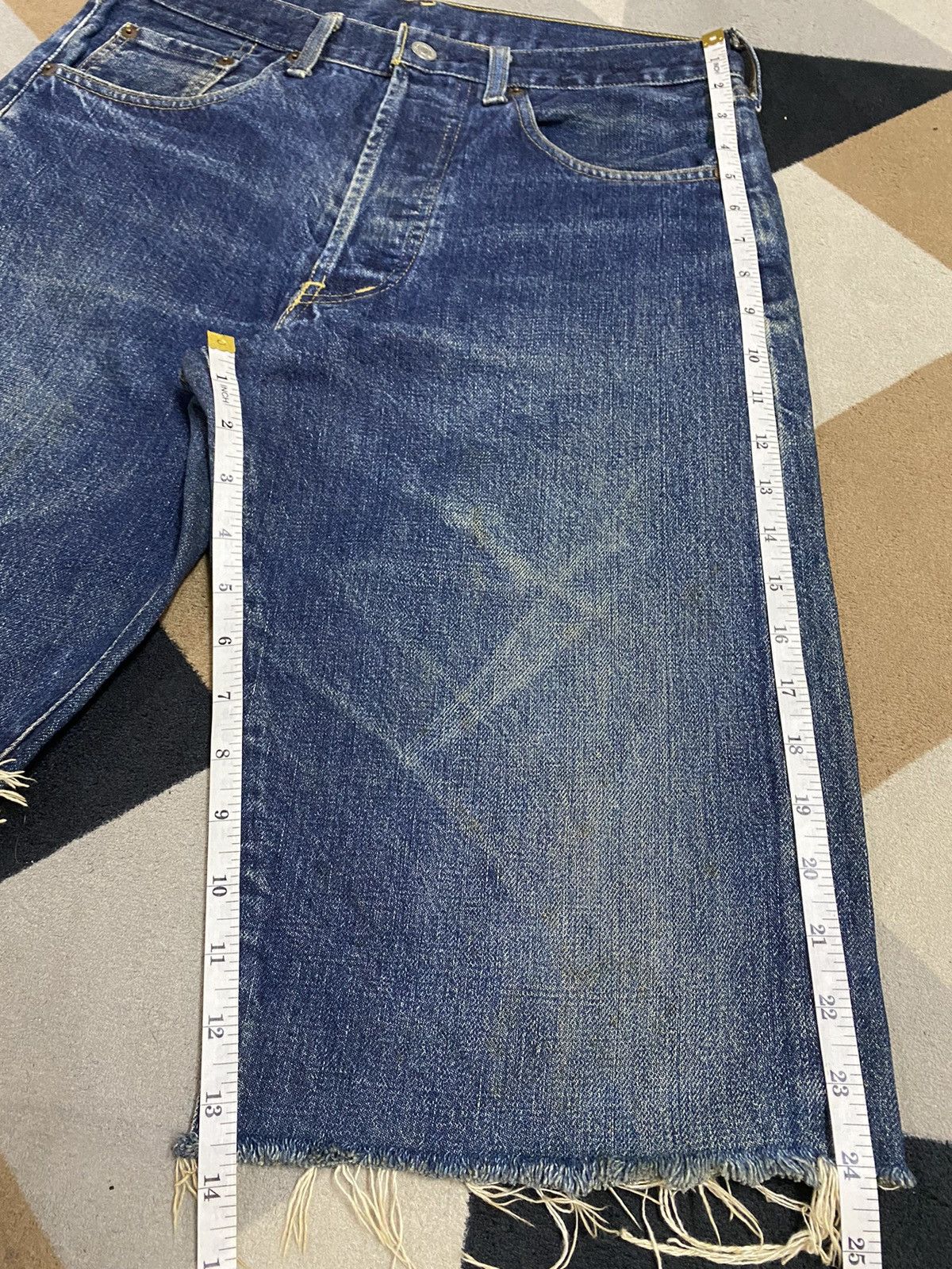 Levi's Vintage Clothing Japan Vintage Levis 503B 90’s Big E Selvedge Short Jeans Size US 31 - 11 Thumbnail