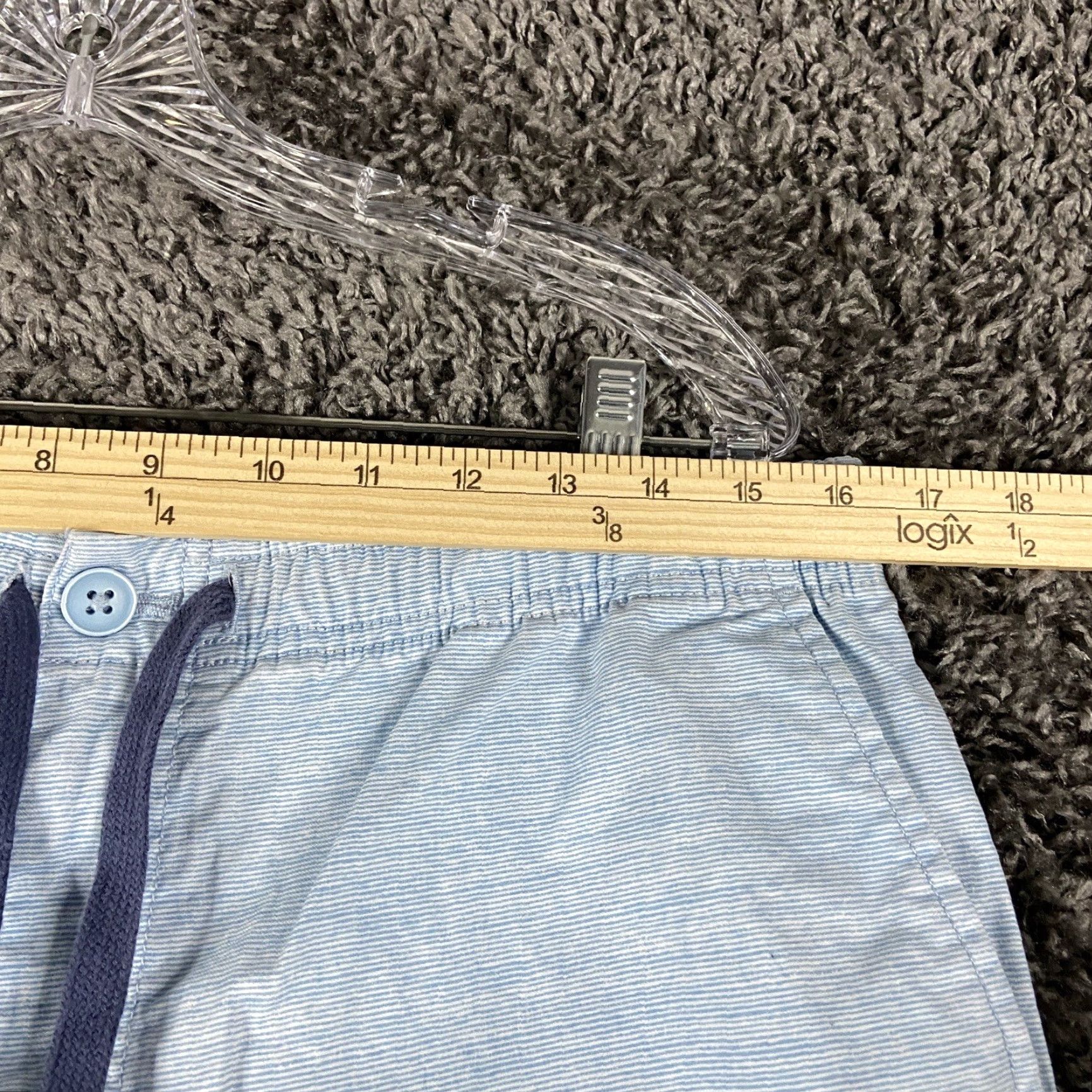 Izod IZOD Saltwater Striped Shorts Men 32 Blue Chino Regular Mens Size US 32 / EU 48 - 7 Thumbnail