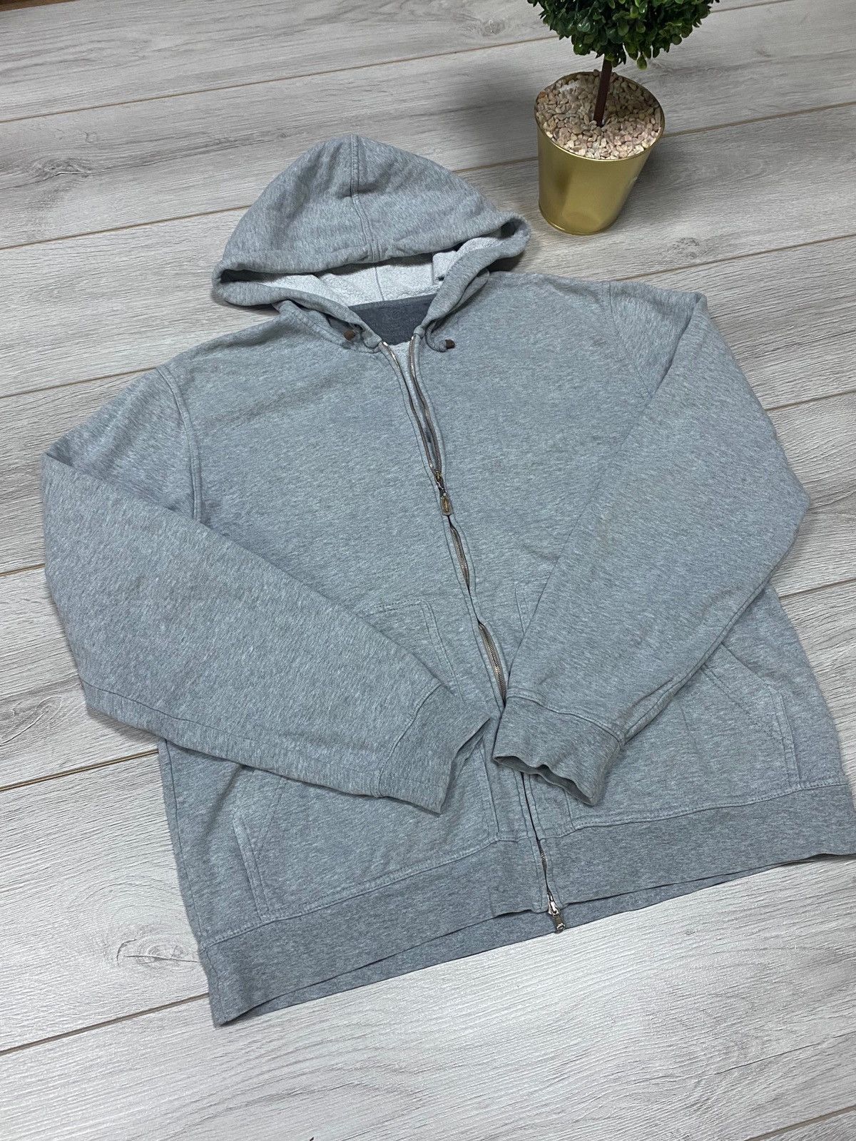 Brunello Cucinelli Brunello Cucinelli vintage zip hoodie Size US XL / EU 56 / 4 - 3 Thumbnail