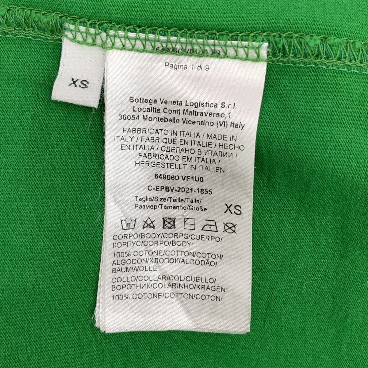 Bottega Veneta Bottega Veneta Logo Embroidered Short Sleeve T-Shirt K26WX Size US XS / EU 42 / 0 - 7 Thumbnail