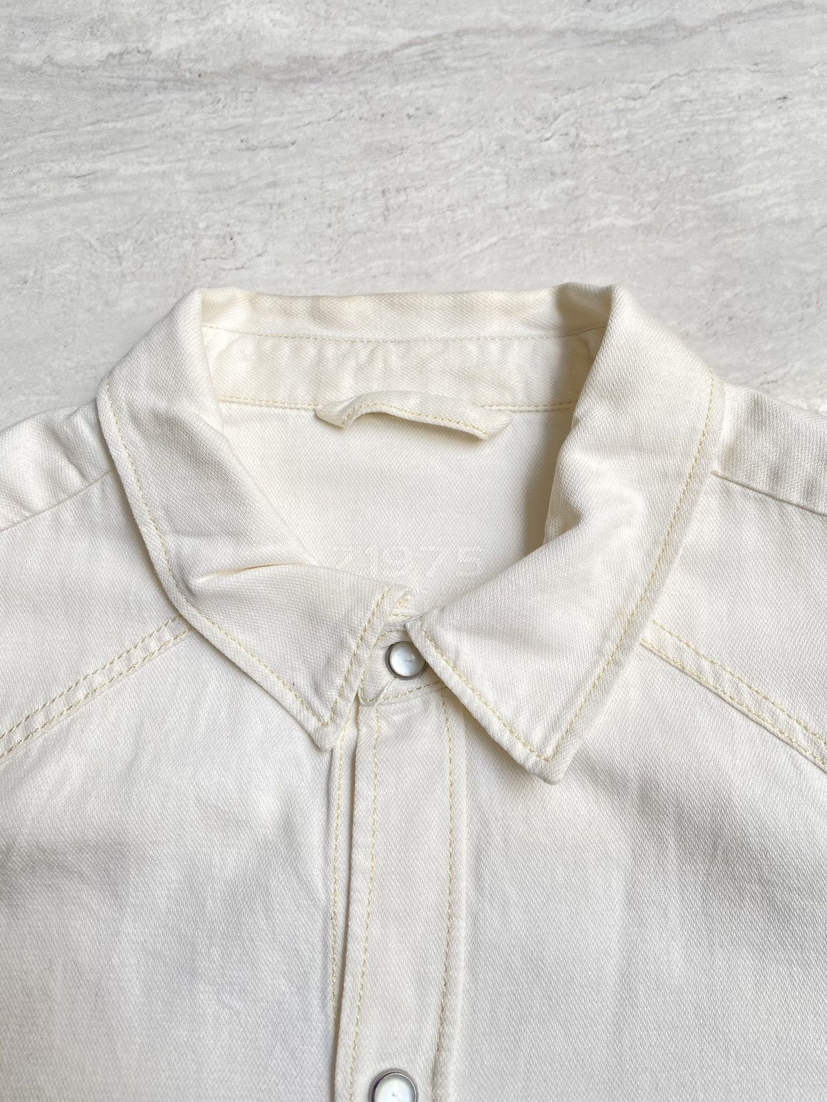 Zara ZARA BASIC DENIM White Shirt Size US XS / EU 42 / 0 - 9 Thumbnail