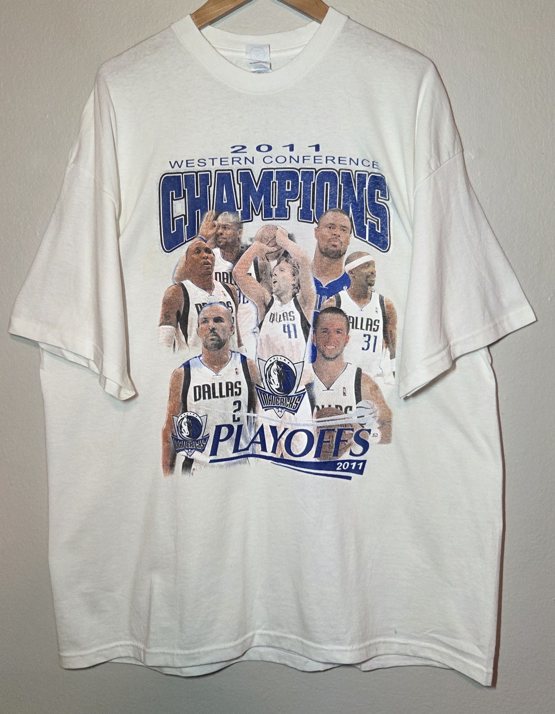 Delta 2011 Dallas Mavericks NBA Playoffs T-shirt Size US XXL / EU 58 / 5 - 3 Thumbnail