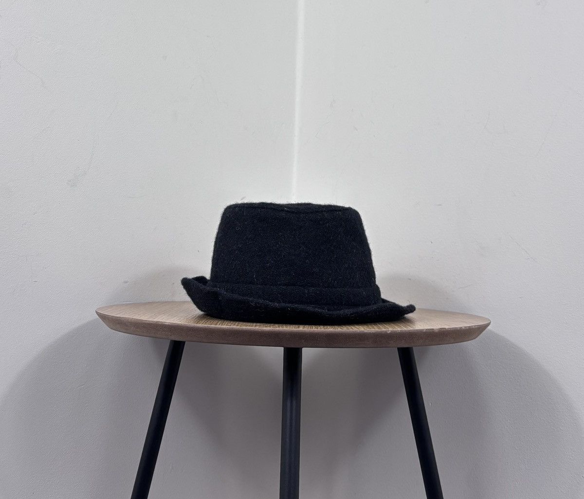 Harris Tweed Lierys Harris Tweed Black Wool Trilby Fedora Hat Size ONE SIZE - 7 Thumbnail