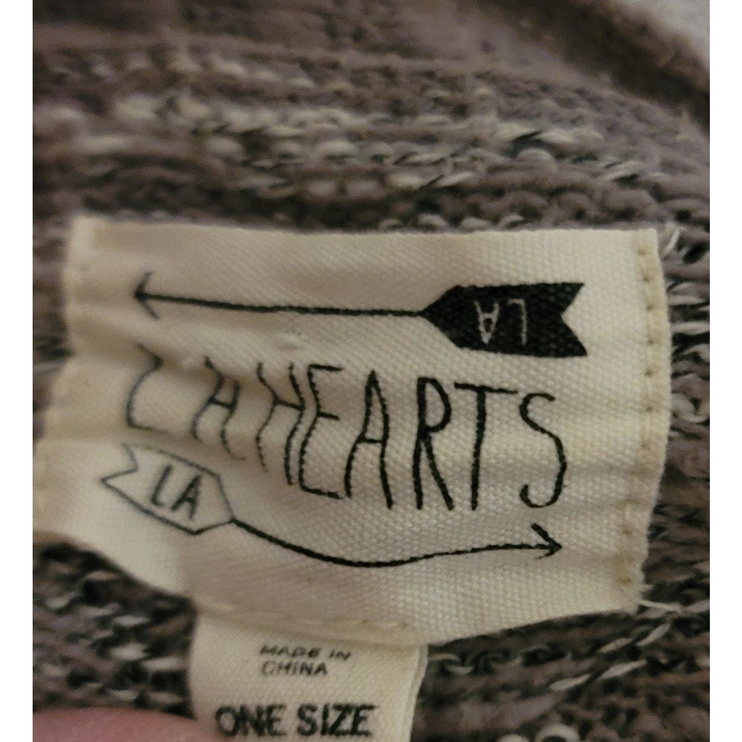 Other LA Hearts Gray White Open Front Knit Cardigan Sweater Large Size L / US 10 / IT 46 - 3 Thumbnail