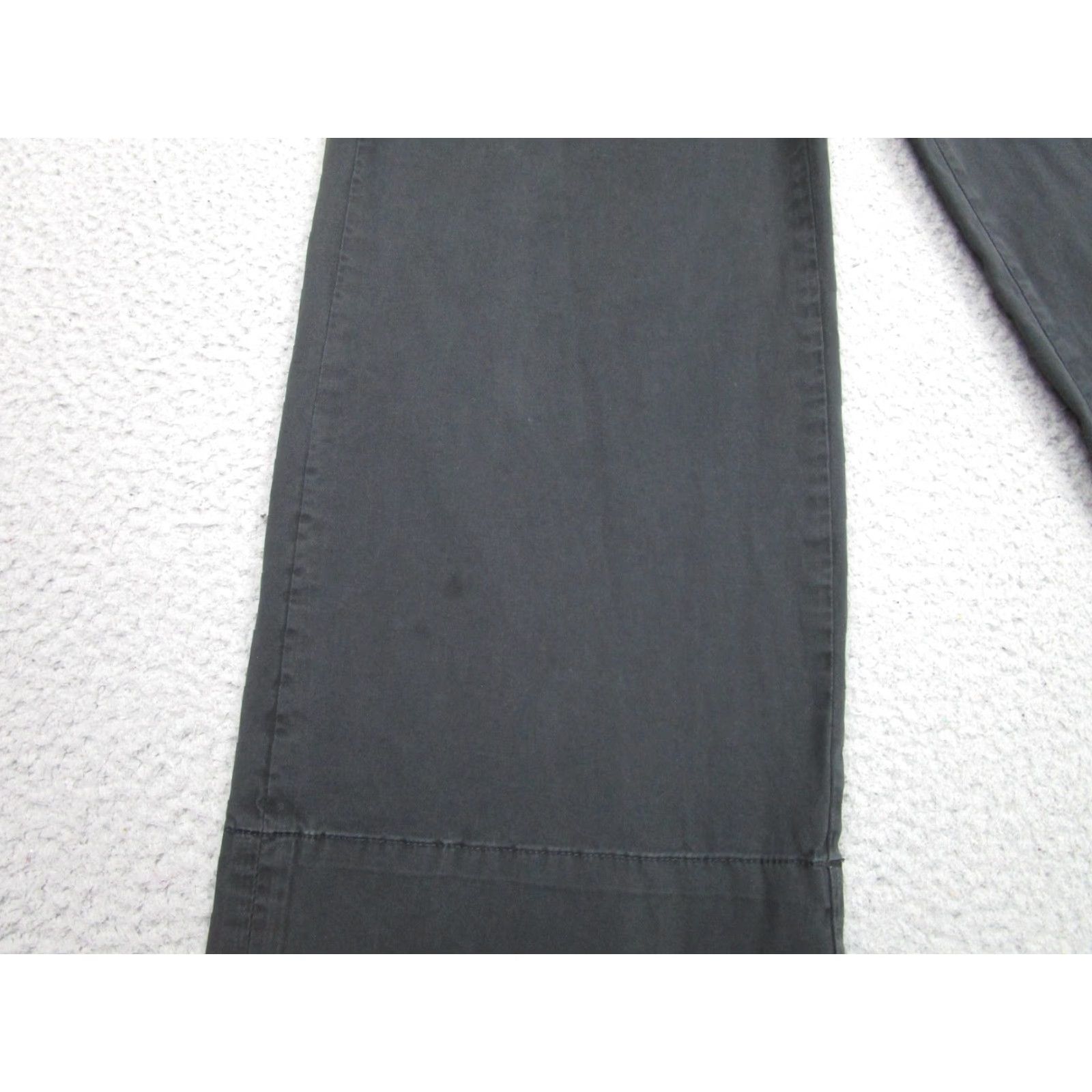 Everlane Everlane Pants Womens 2 Black Organic Cotton Wide Leg Elastic Waist Chino Casual Size 26" / US 2 / IT 38 - 5 Thumbnail