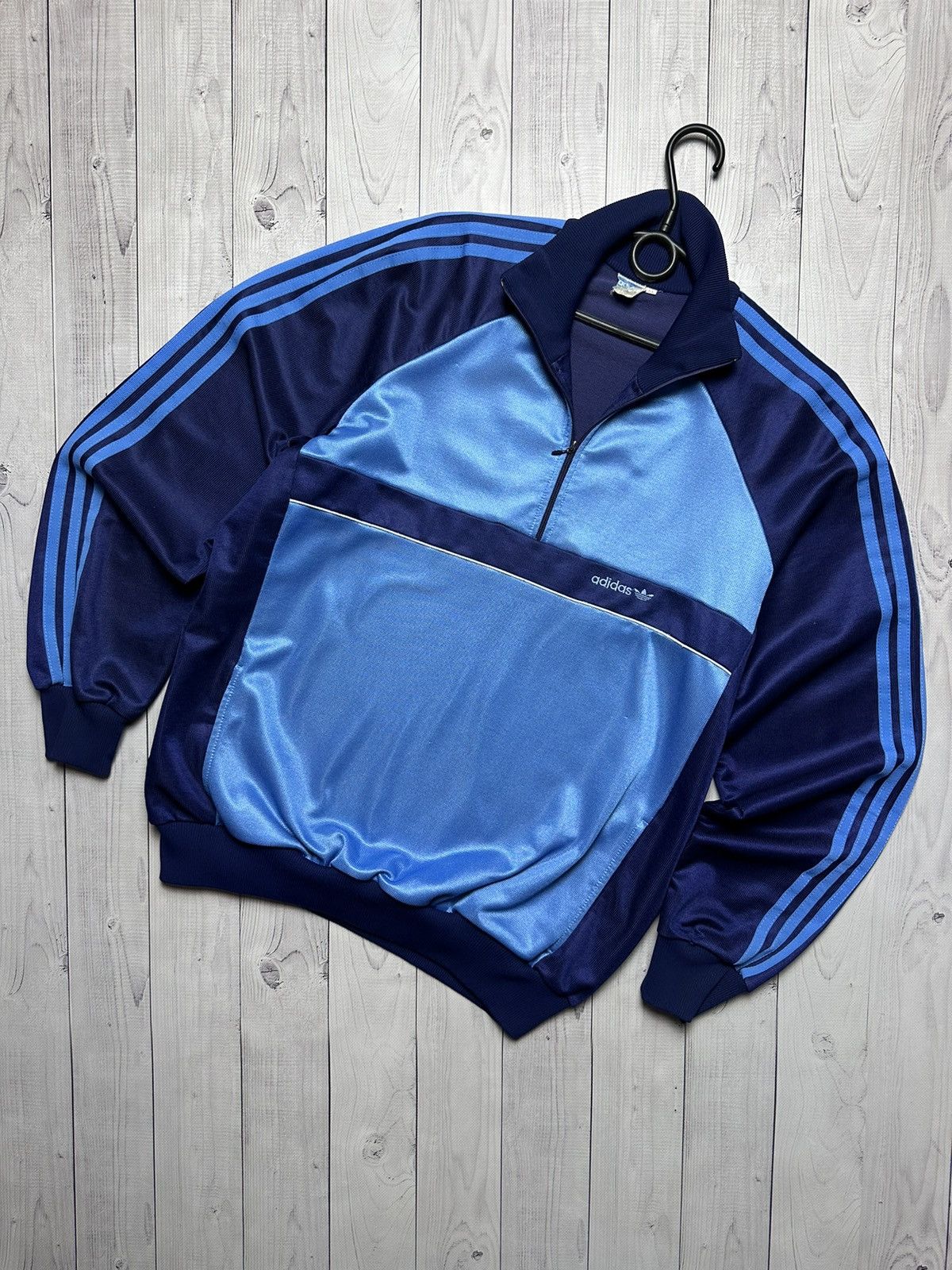 Adidas × Vintage Vintage adidas track jacket West Germany blue striped L Size US L / EU 52-54 / 3 - 1 Thumbnail