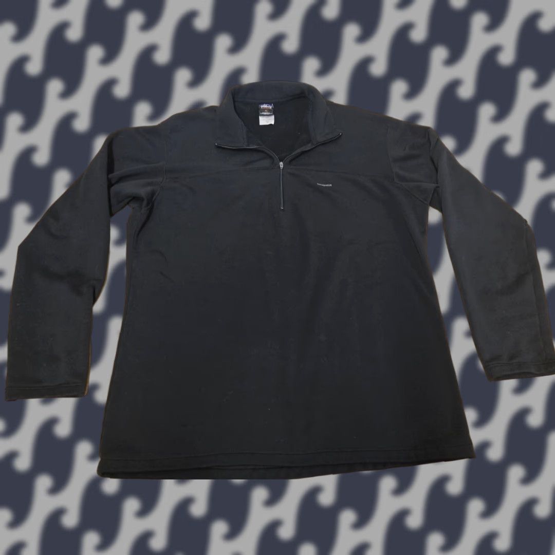 Patagonia Patagonia Capilene Sweater Mens XL Black Quarter Zip Fleece Pullover Outdoor Comfort Moisture Wicking Long Sleeve Mock Neck Zip Closure 1/4 Zip Size US XL / EU 56 / 4 - 1 Thumbnail