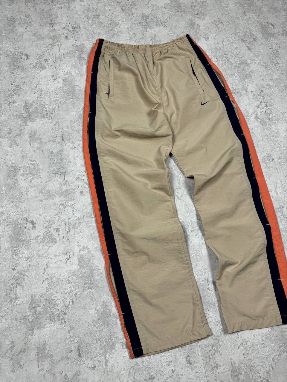 Nike Vintage Nike Y2K Beige Drill Track Pants Size M-L Size US 33 - 2 Thumbnail