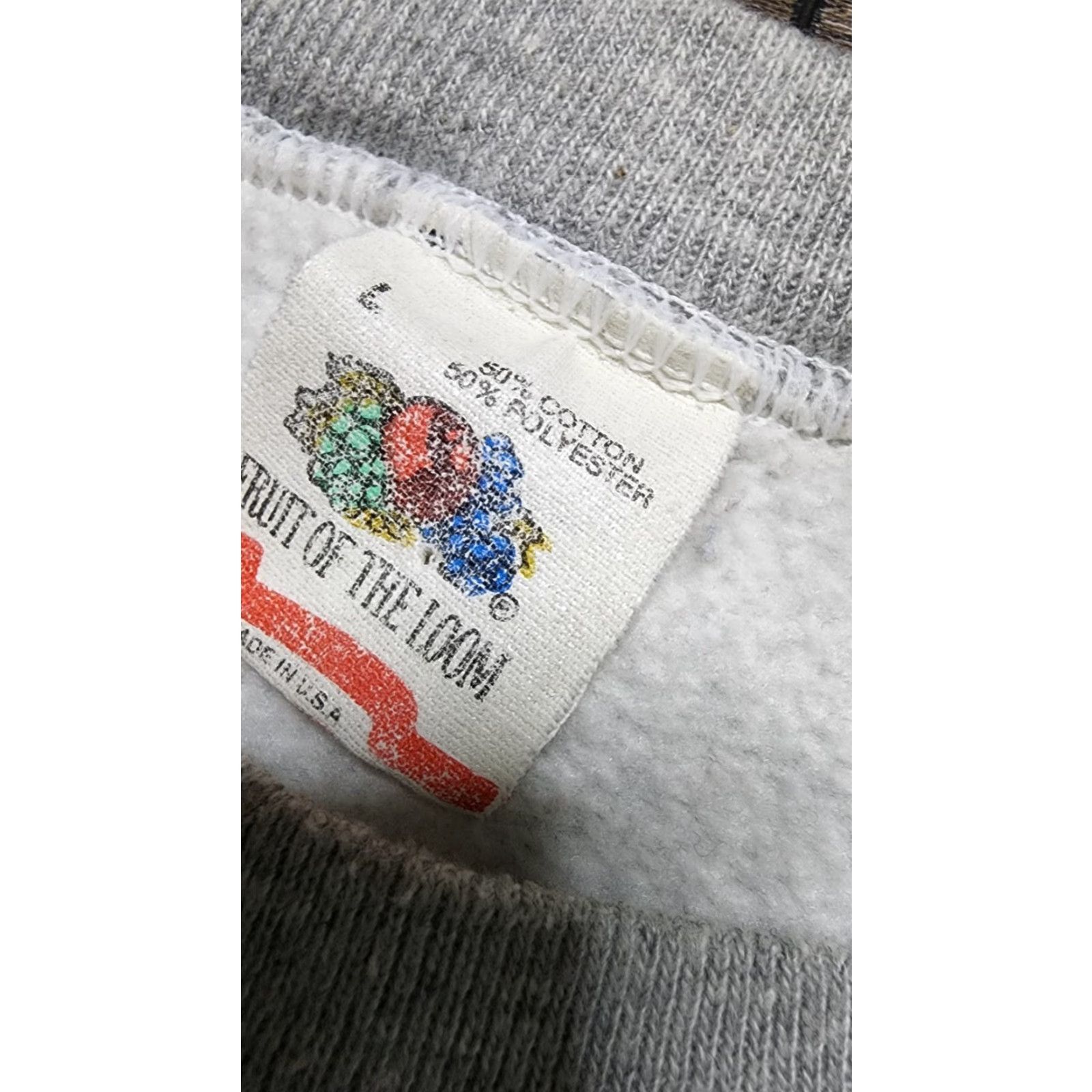 Fruit Of The Loom Vintage Mens L 80s 90s Washington D.C. Tourist Crewneck Sweatshirt Puff USA Puff Paint Gray Fruit of the Loom Crewneck Sweatshirt Size US L / EU 52-54 / 3 - 5 Thumbnail