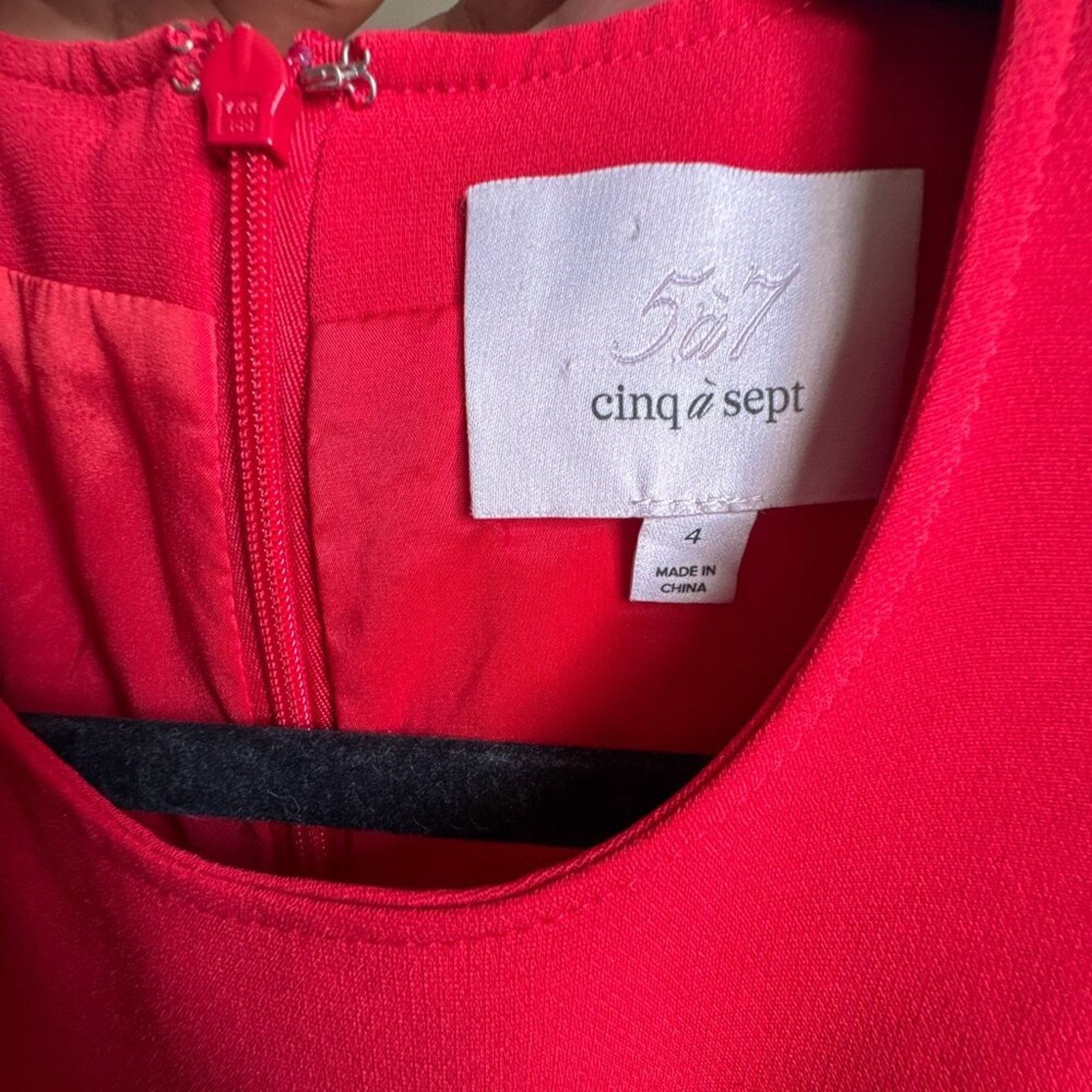 Cinq a Sept Cinq à Sept Kimberlin Ruffle Cascade Red Dress Size 4 Size S / US 4 / IT 40 - 3 Thumbnail