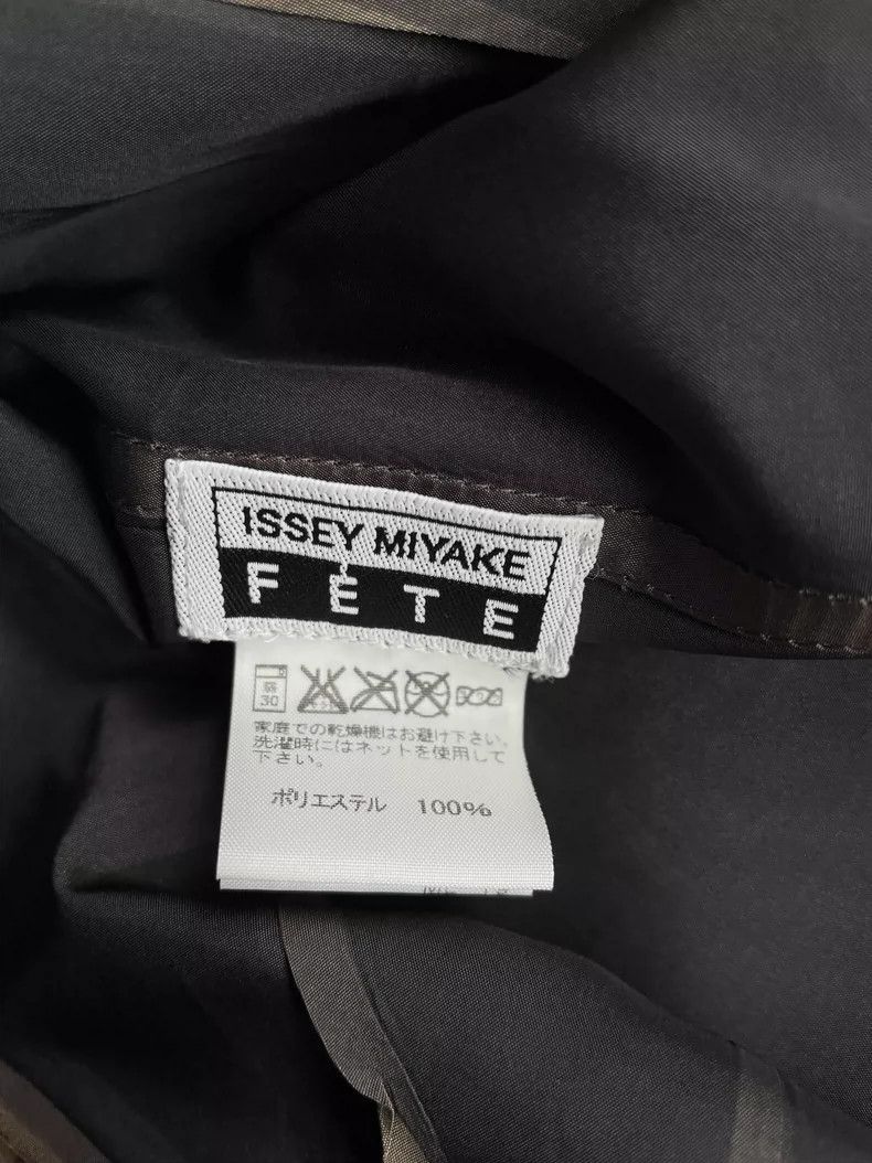 Issey Miyake Issey Miyake size:3 Black bamboo leaf pleated coat Size L / US 10 / IT 46 - 5 Thumbnail